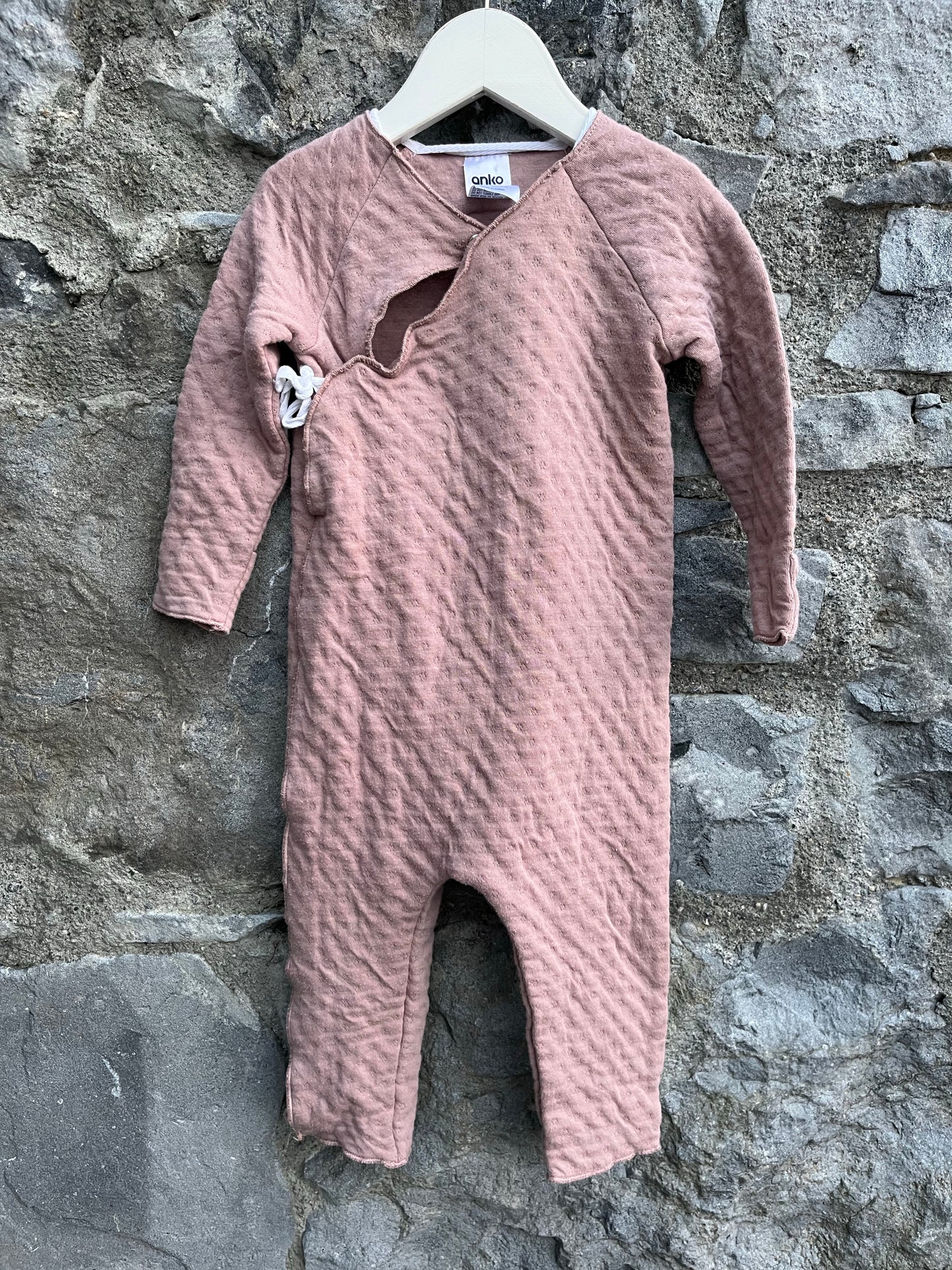 Pink onesie 6-12m (68-80cm)