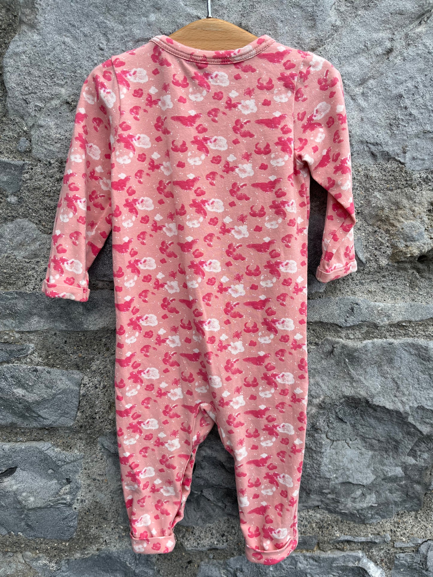 Pink onesie 2-4m (62cm)
