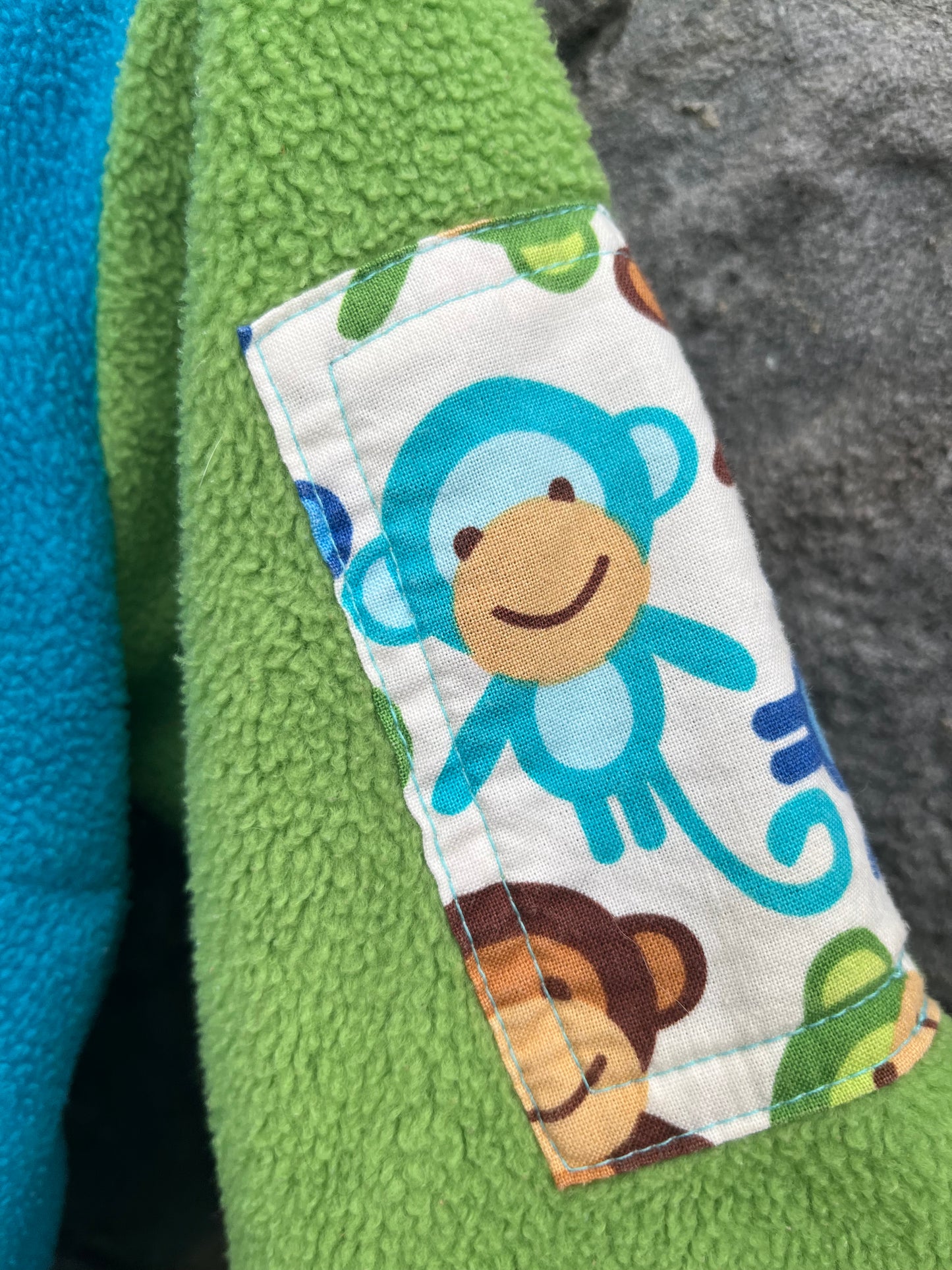 Blue&green monkey jacket 6-9m (68-74cm)