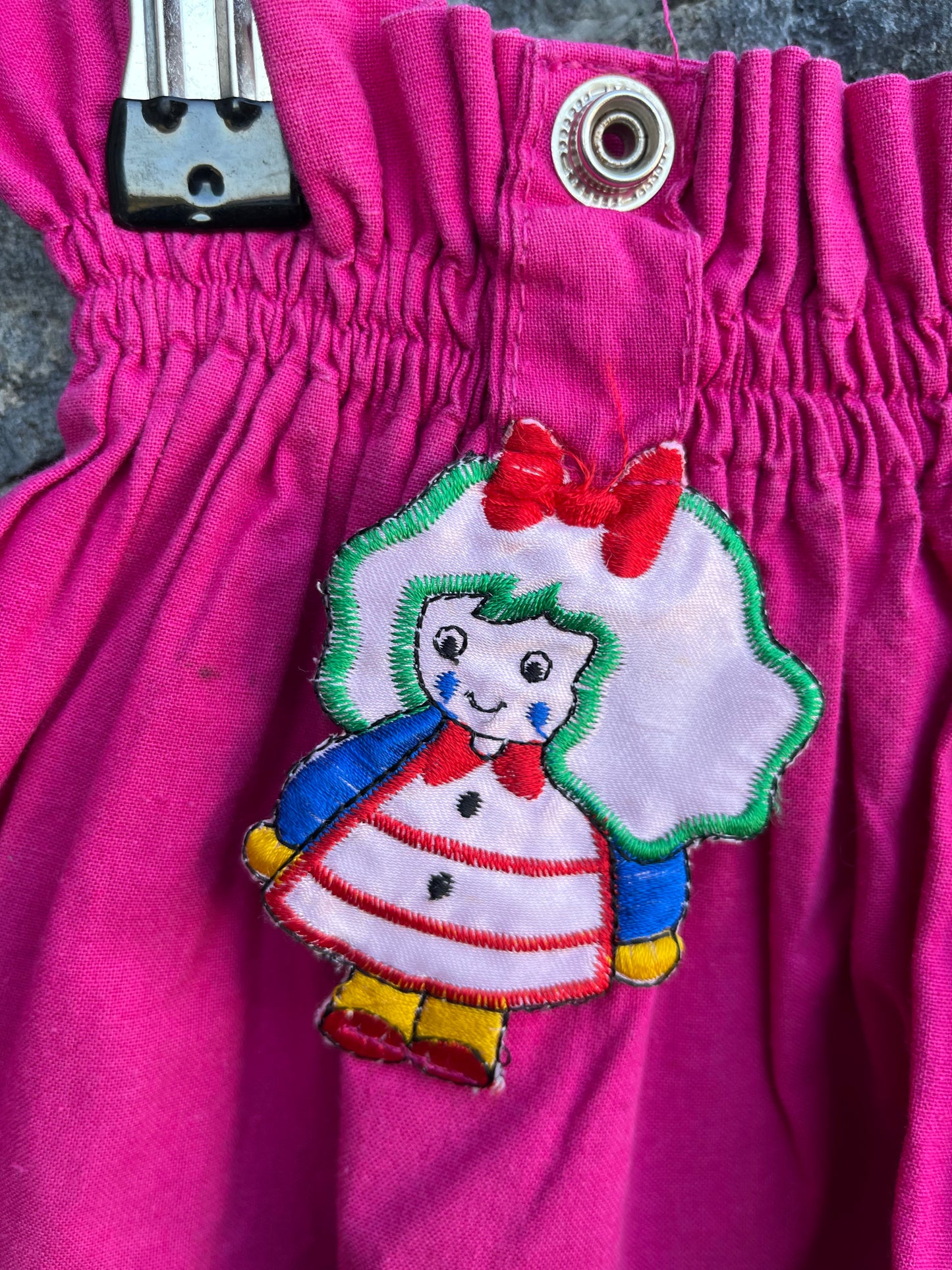 80s pink&stripes skirt 4-6y (104-116cm)