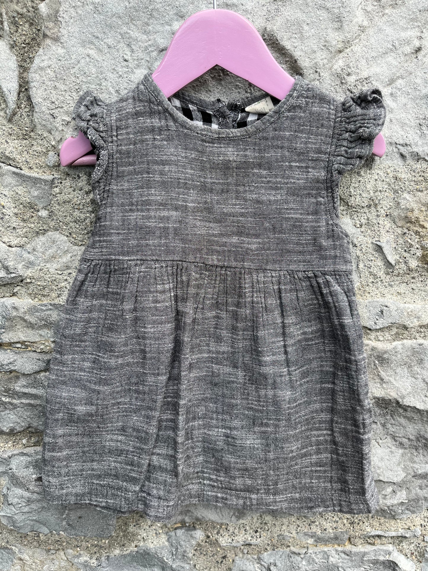 Grey melange dress 12m (80cm)