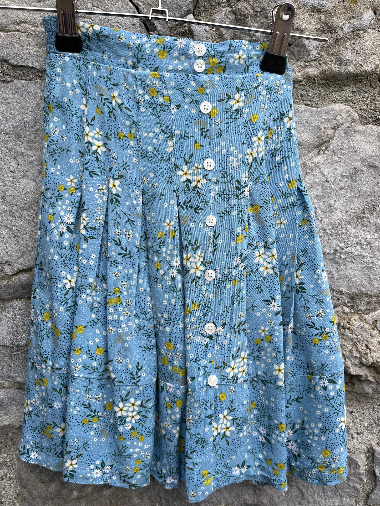 Blue floral midi skirt 2-3y (92-98cm)