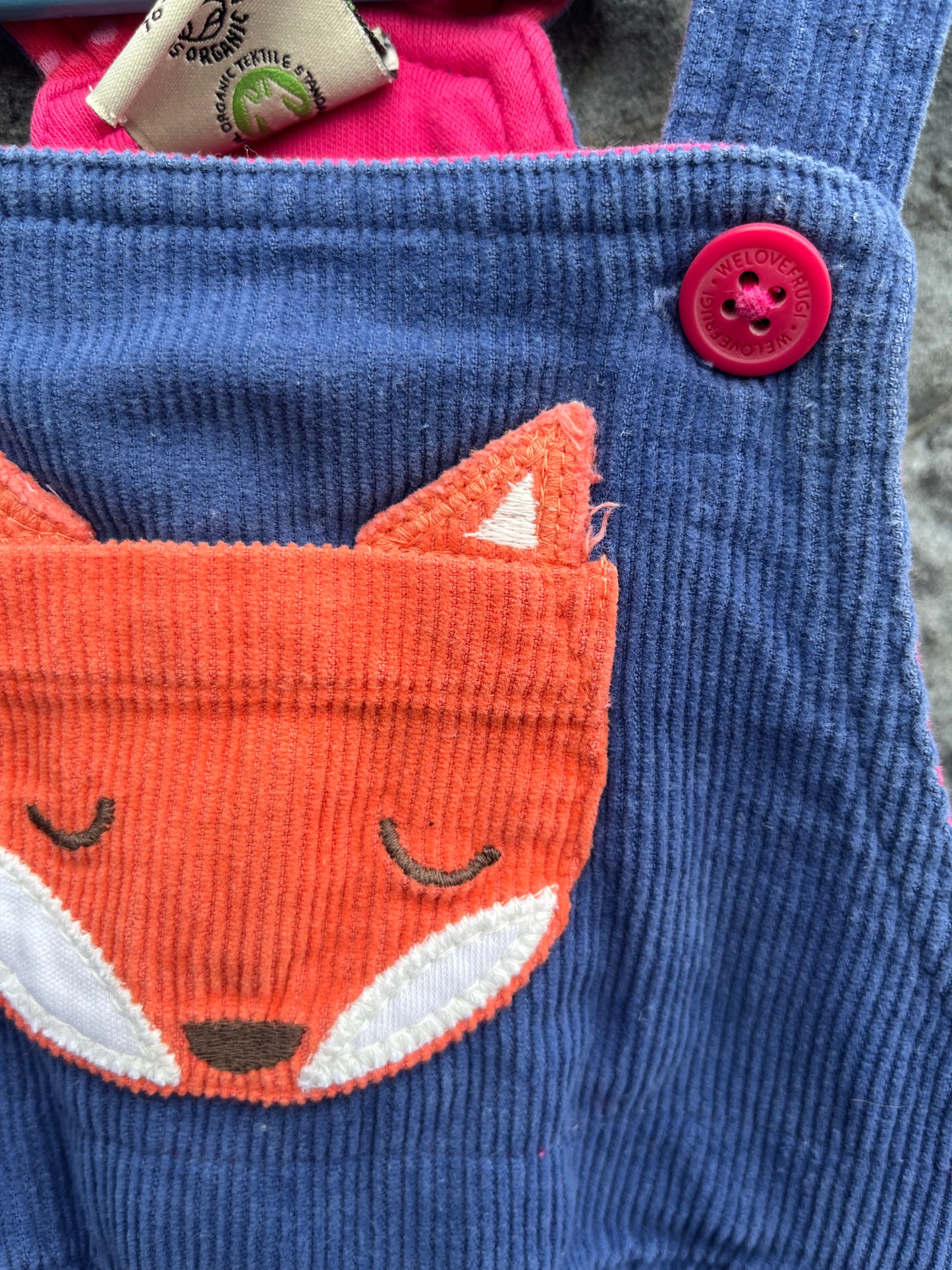 Fox pinafore&tights 12-18m (80-86cm)
