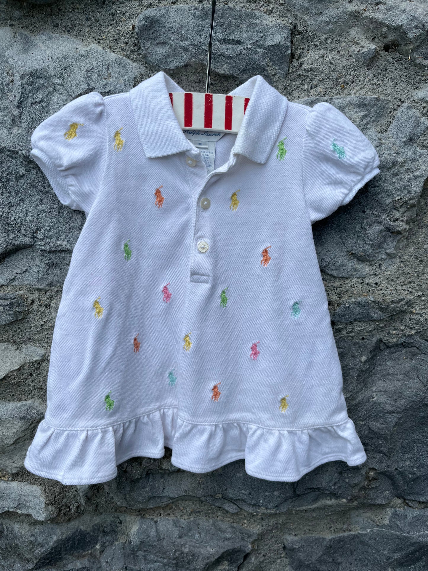 RL white dress 0-3m (56-62cm)