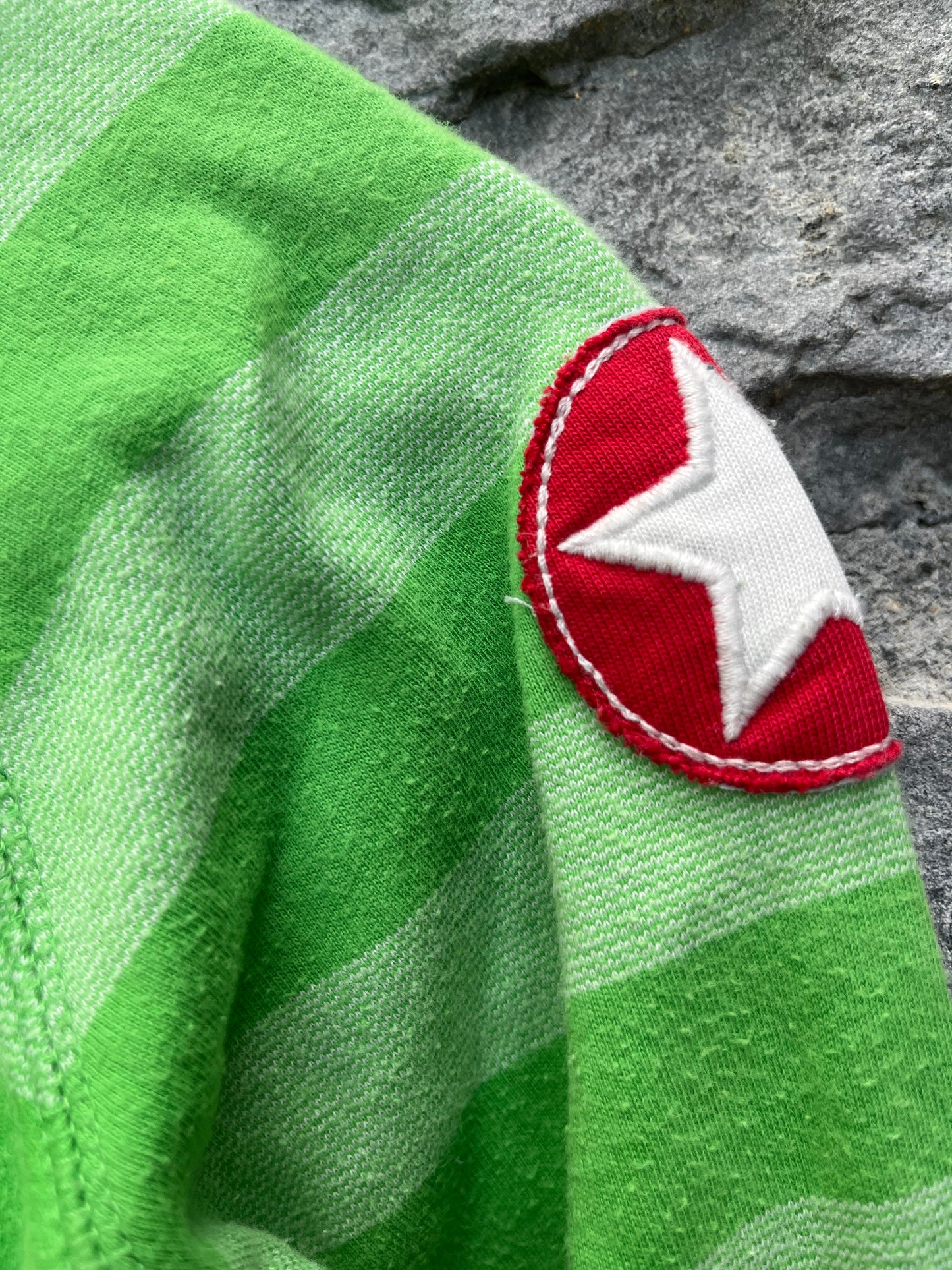 Green stripy jacket 2y (92cm)
