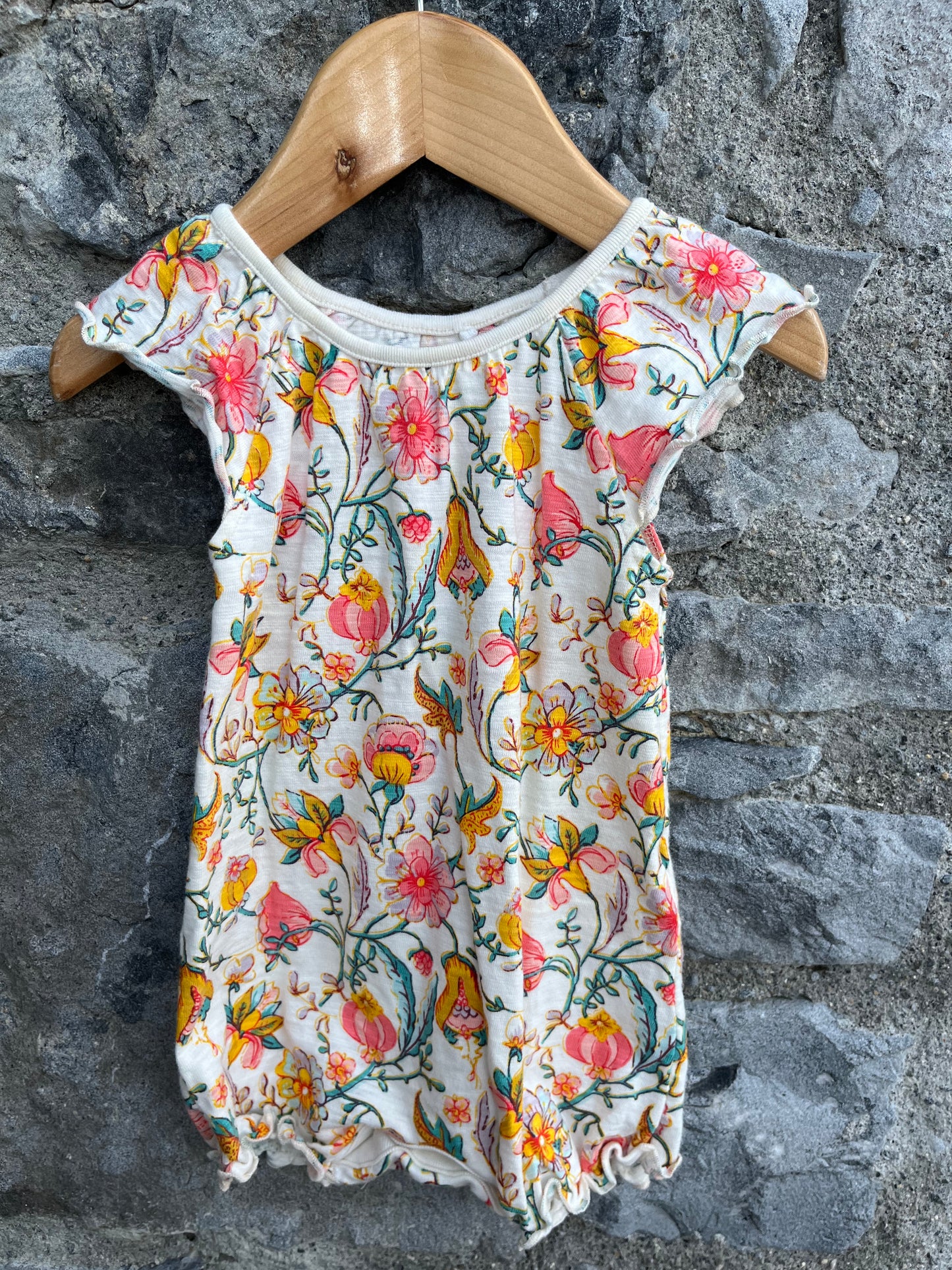 Floral rompers 3-6m (62-68cm)