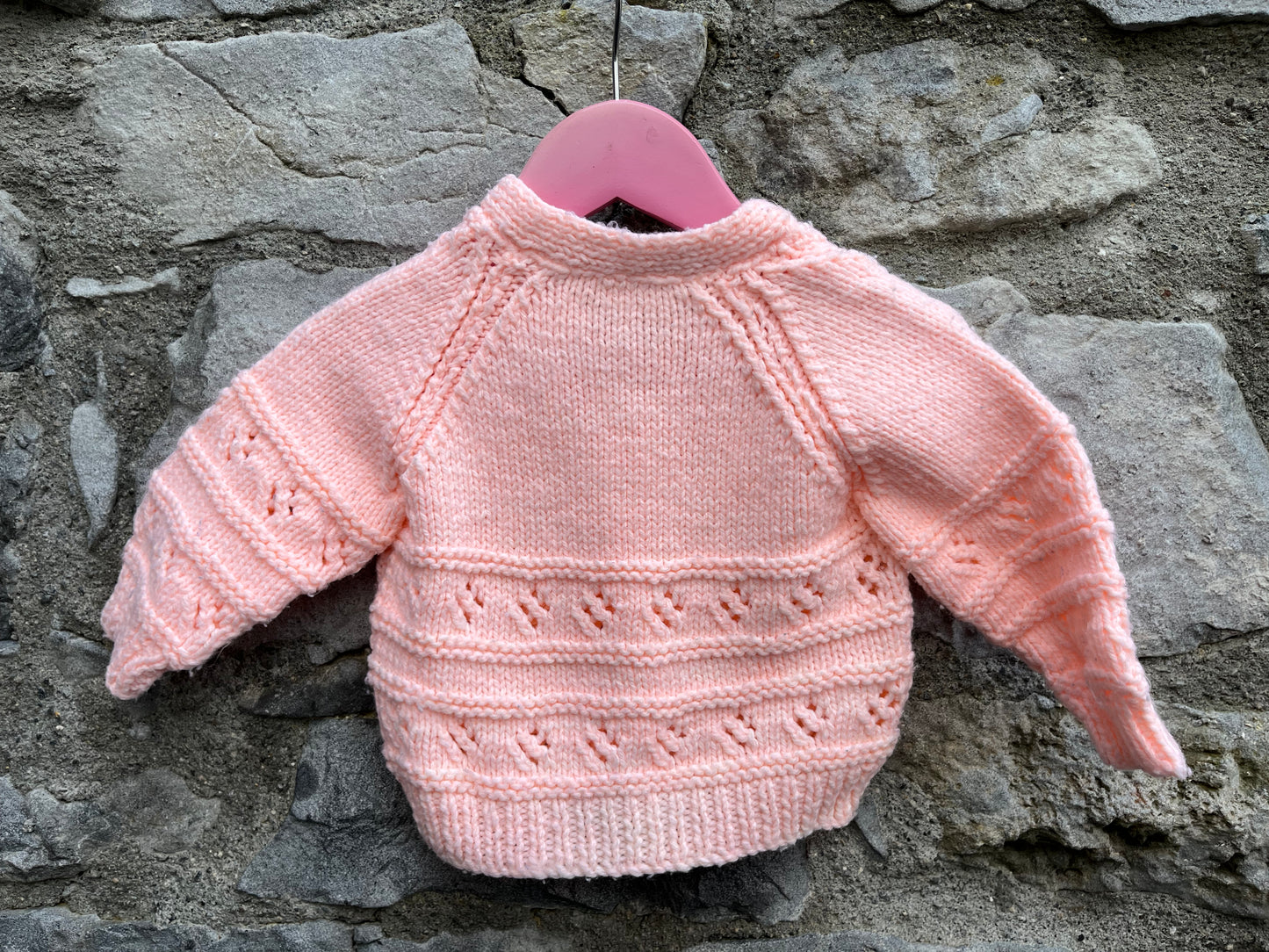 Pink cardigan 6m (68cm)