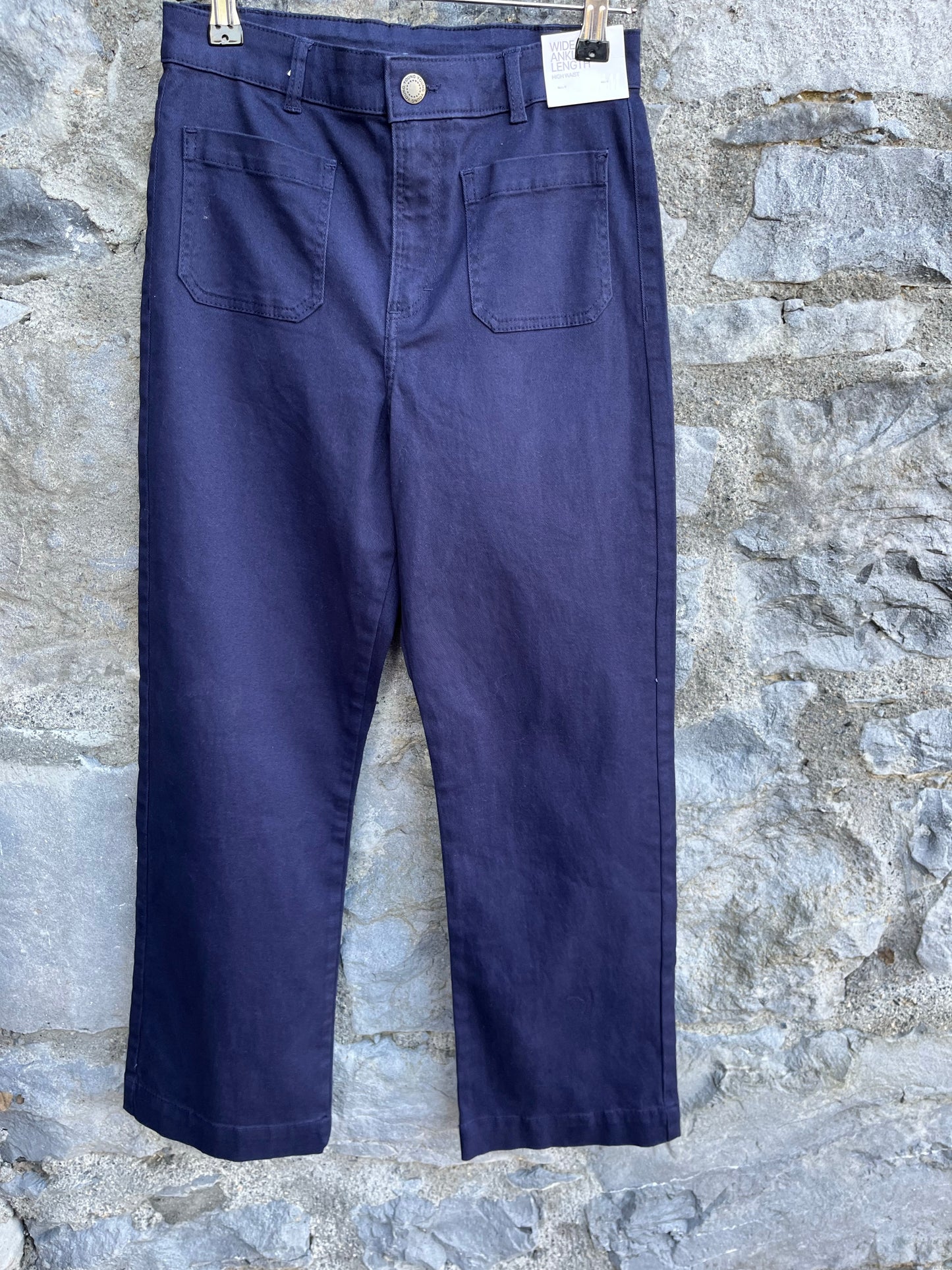 Navy wide leg pants 12-13y (152-158cm)