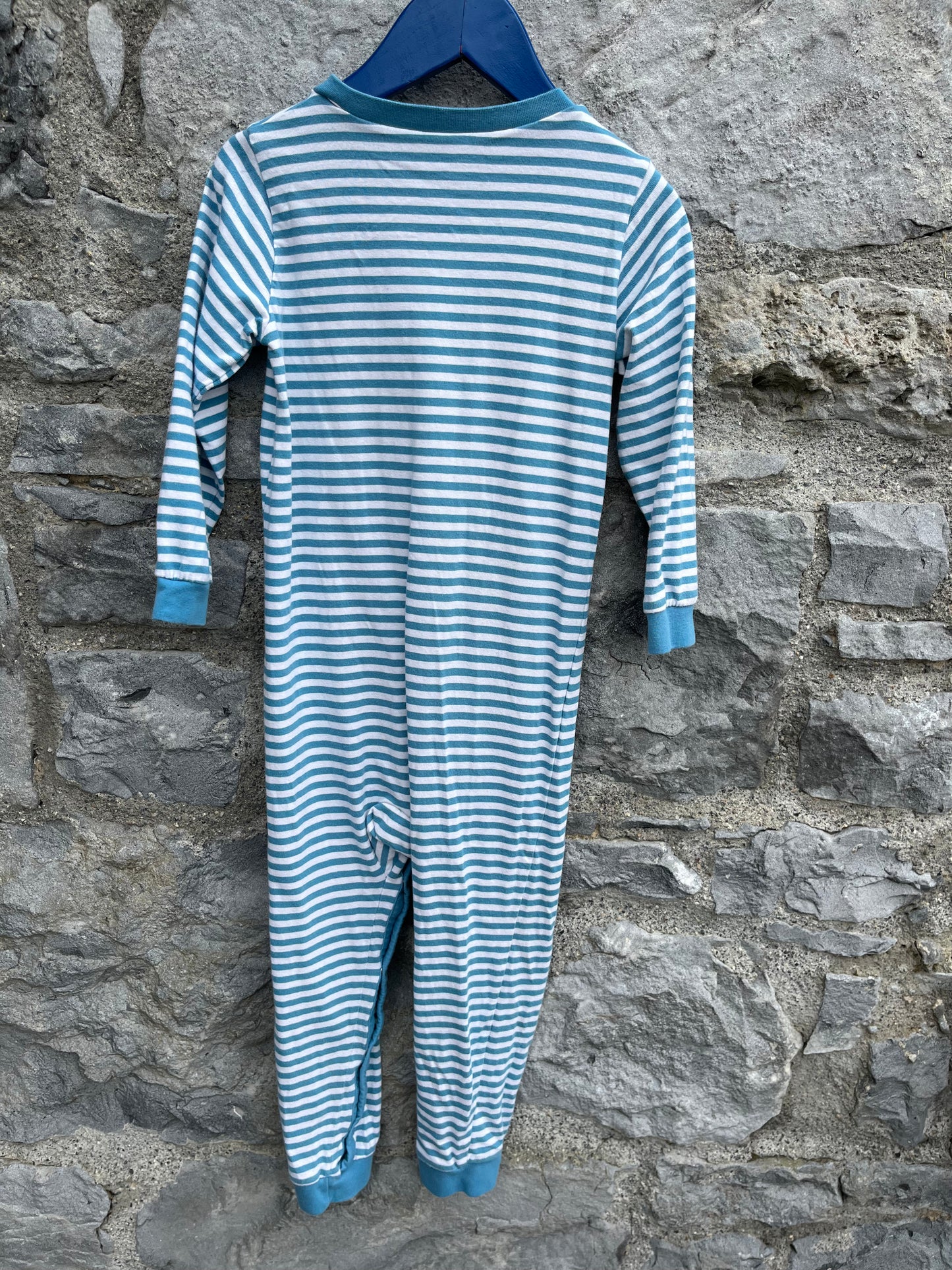 Blue stripy onesie 2-3y (92-98cm)