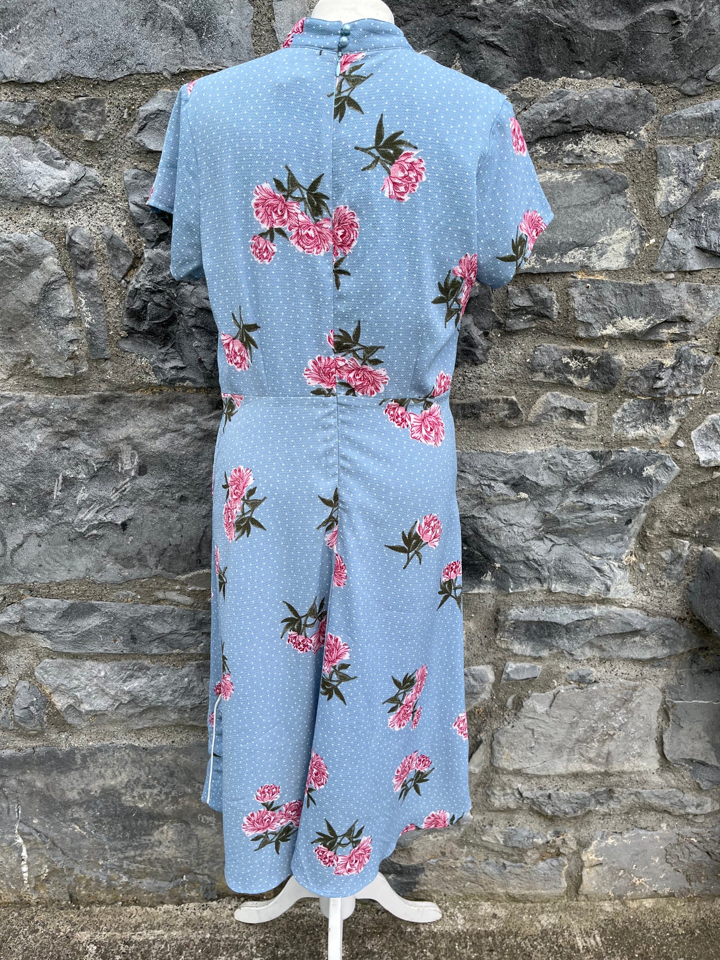 Blue floral dress uk 12