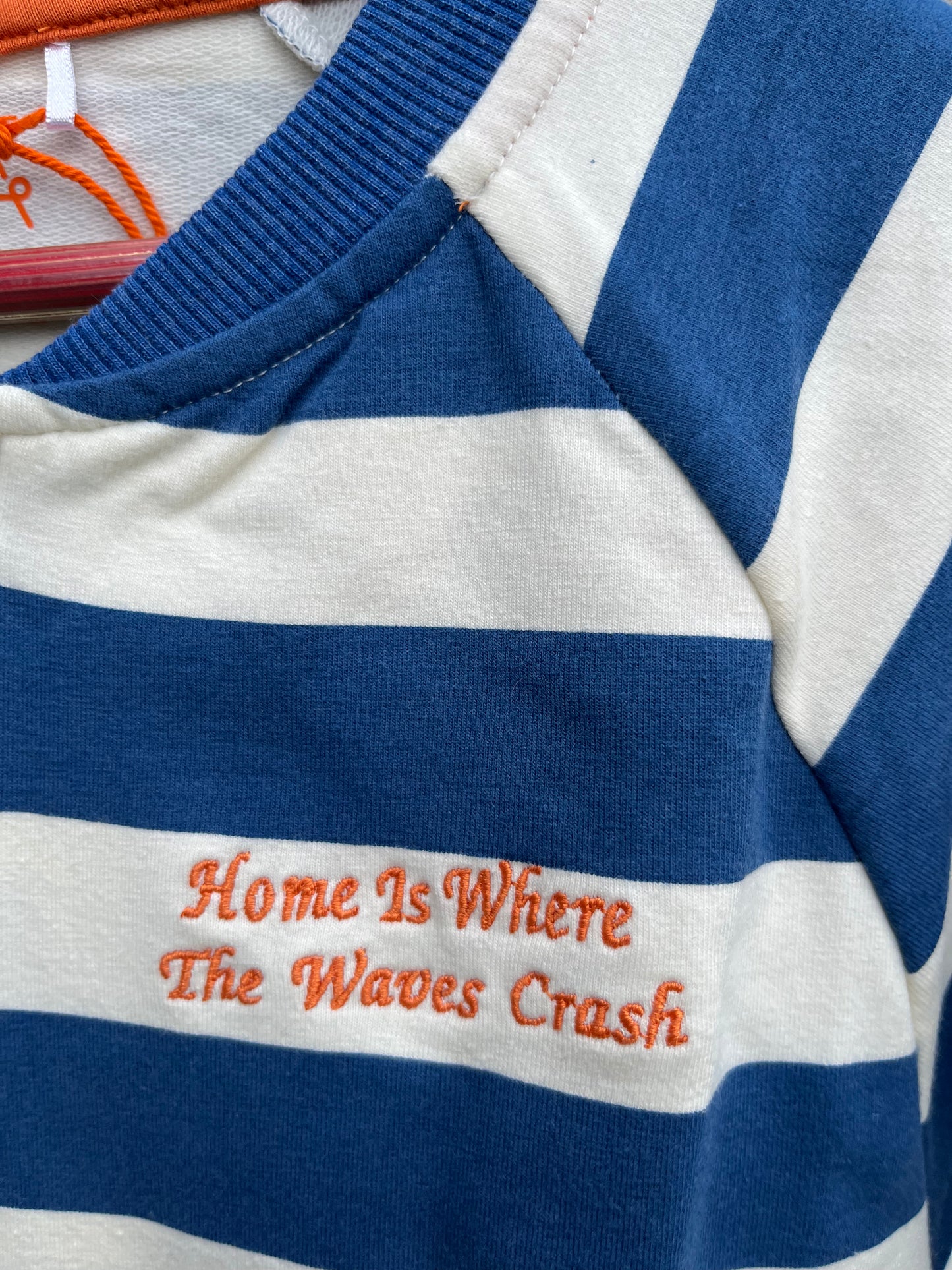Waterside Jacket, Blue stripes 8y (128cm)