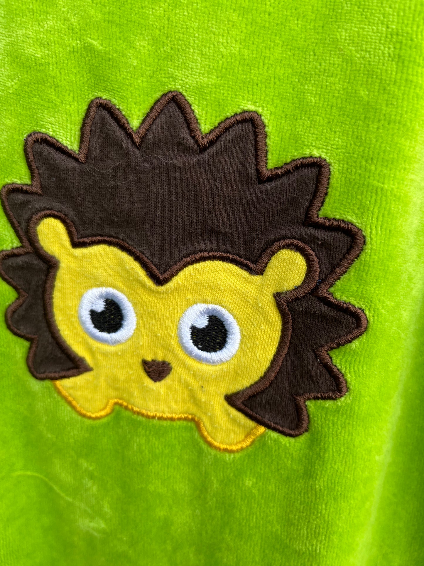 Hedgehog velour pinafore 2y (92cm)