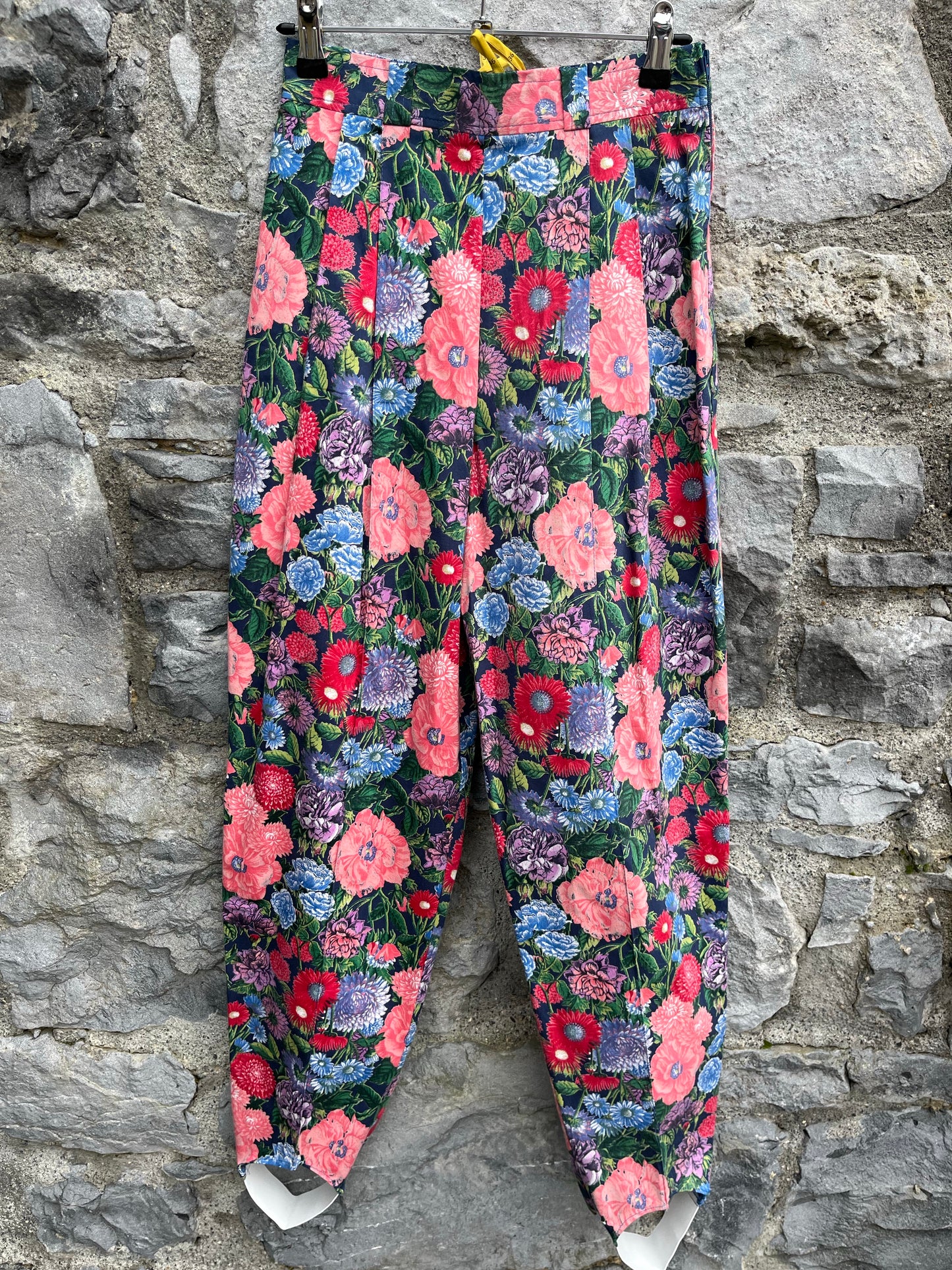 80s floral pants uk 6