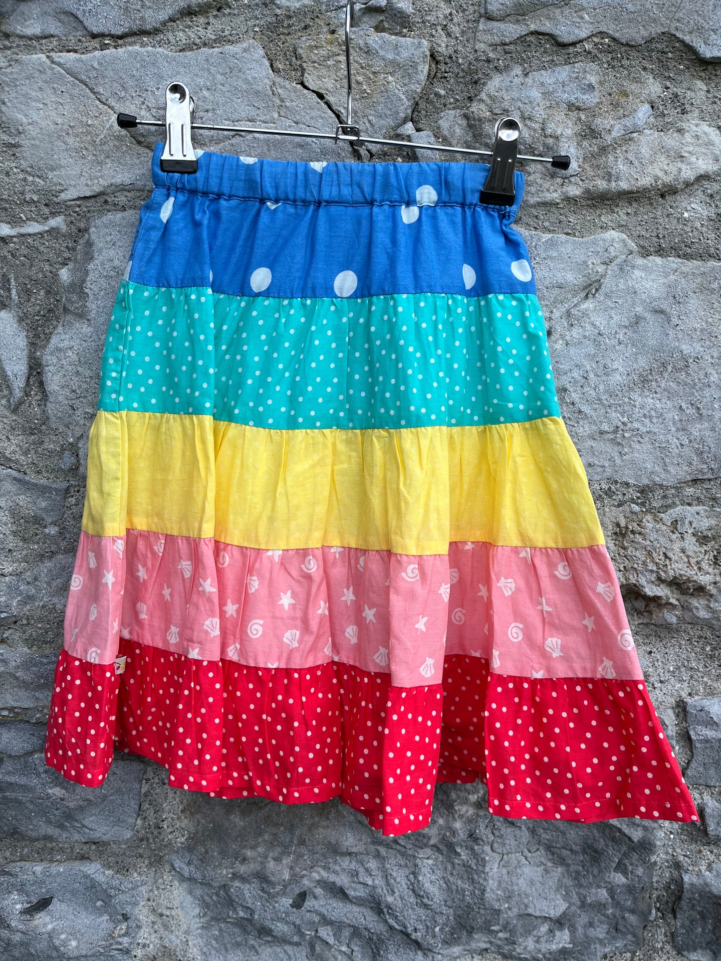 Rainbow tiered skirt 2-3y (92-98cm)