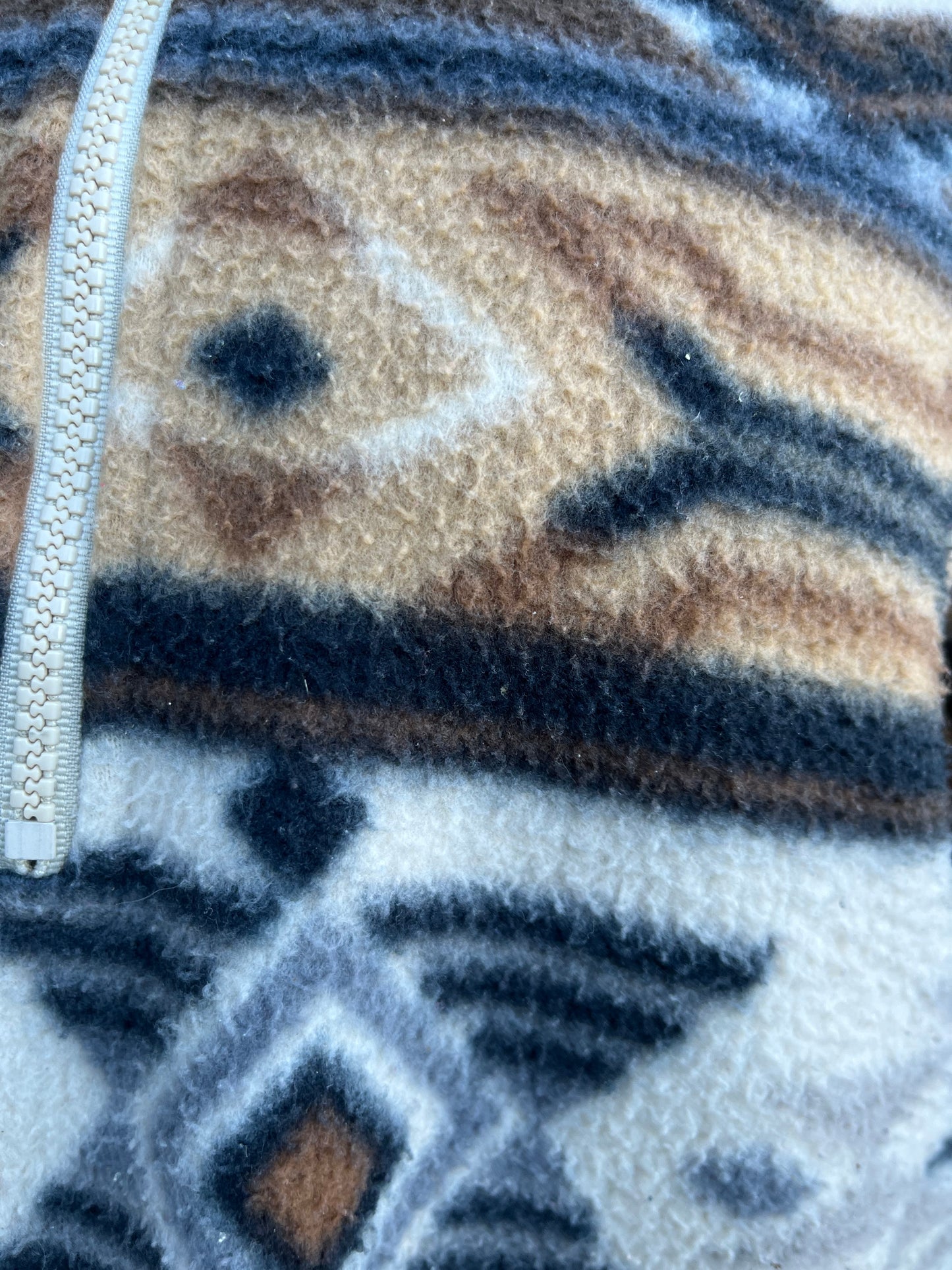 90s Aztec brown fleece XL
