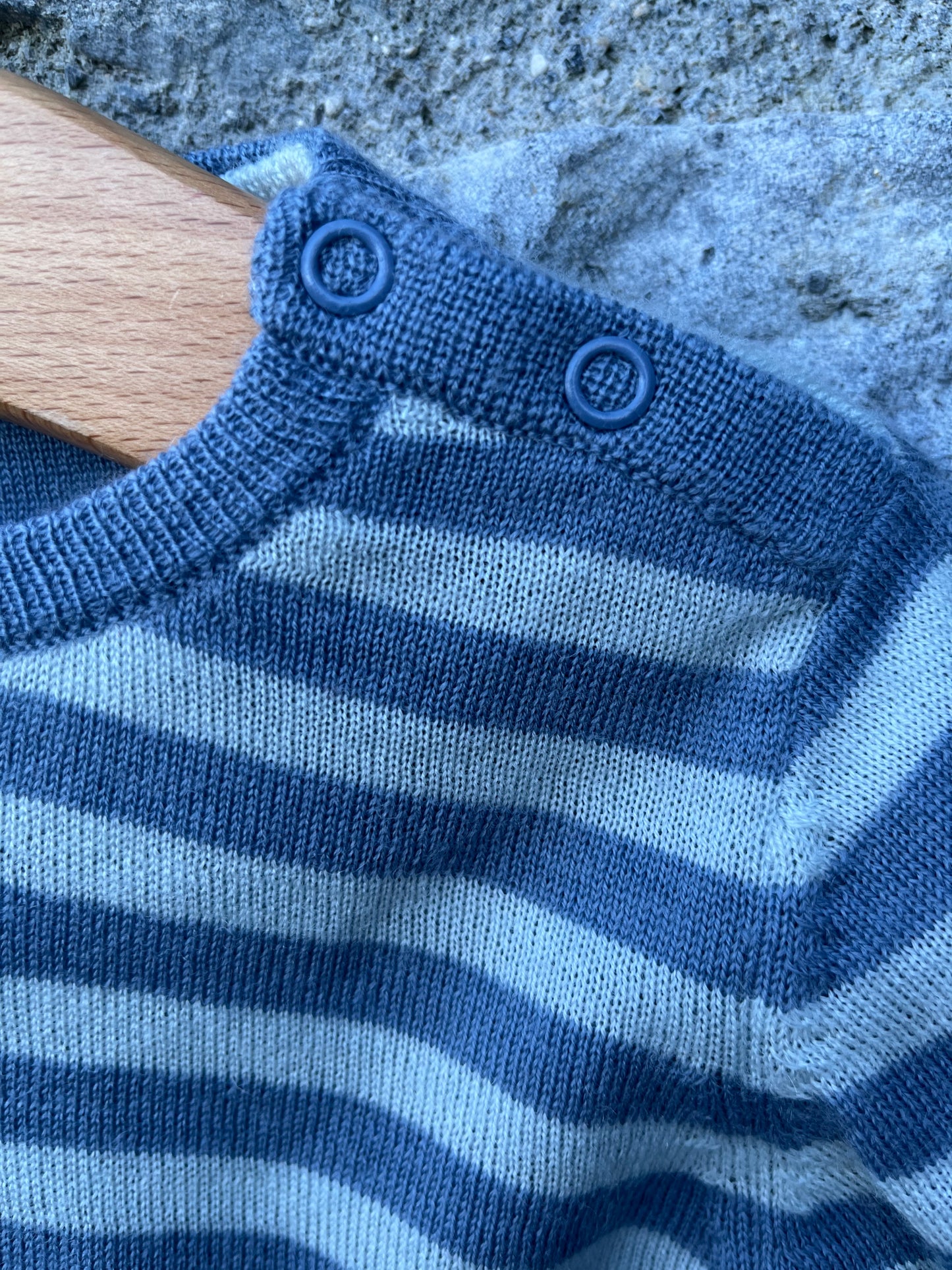 Reversible blue jumper 3-6m (62-68cm)