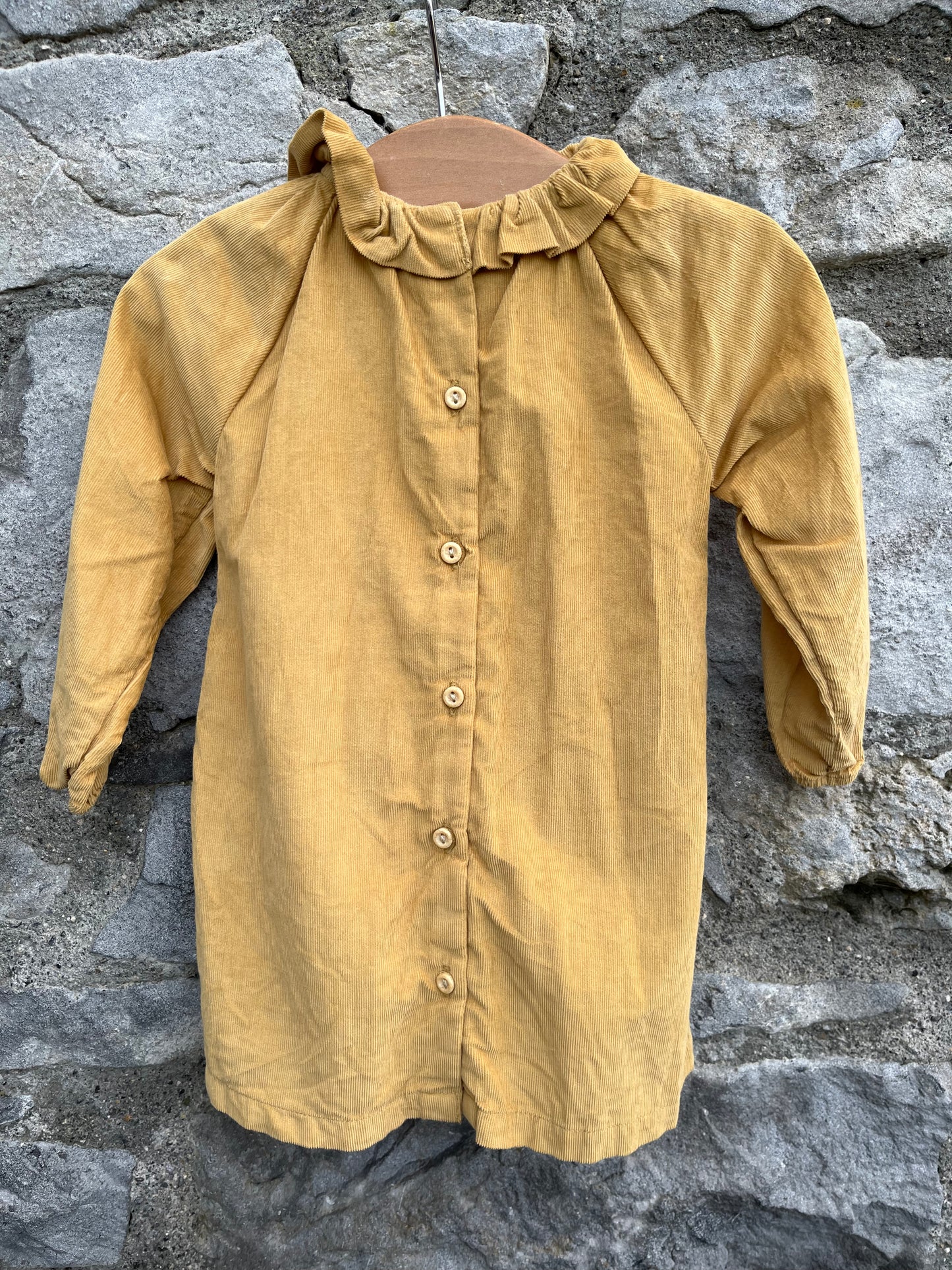 Mustard cord dress 6-9m (68-74cm)