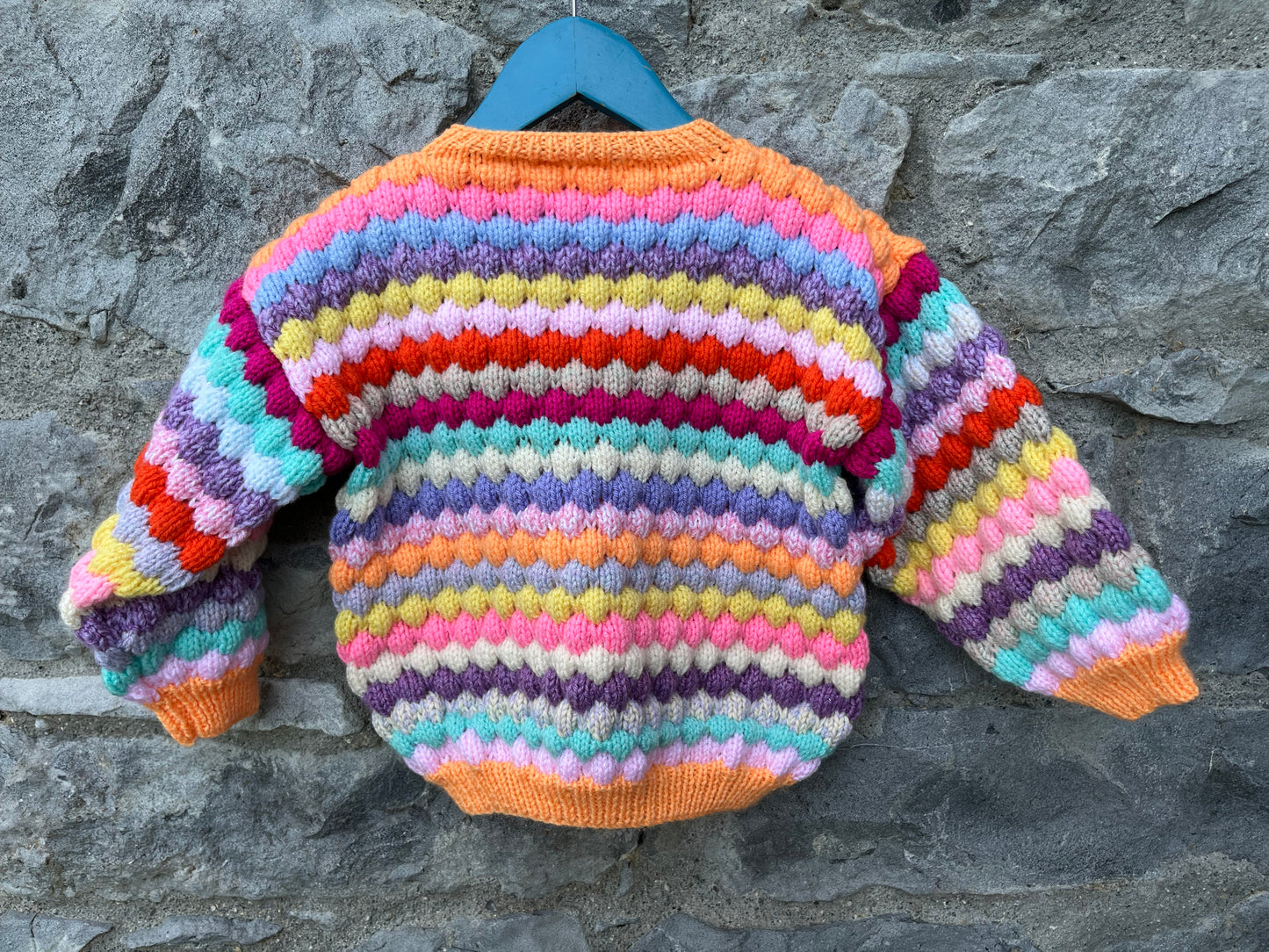 Rainbow bubble cardigan 3-4y (98-104cm)