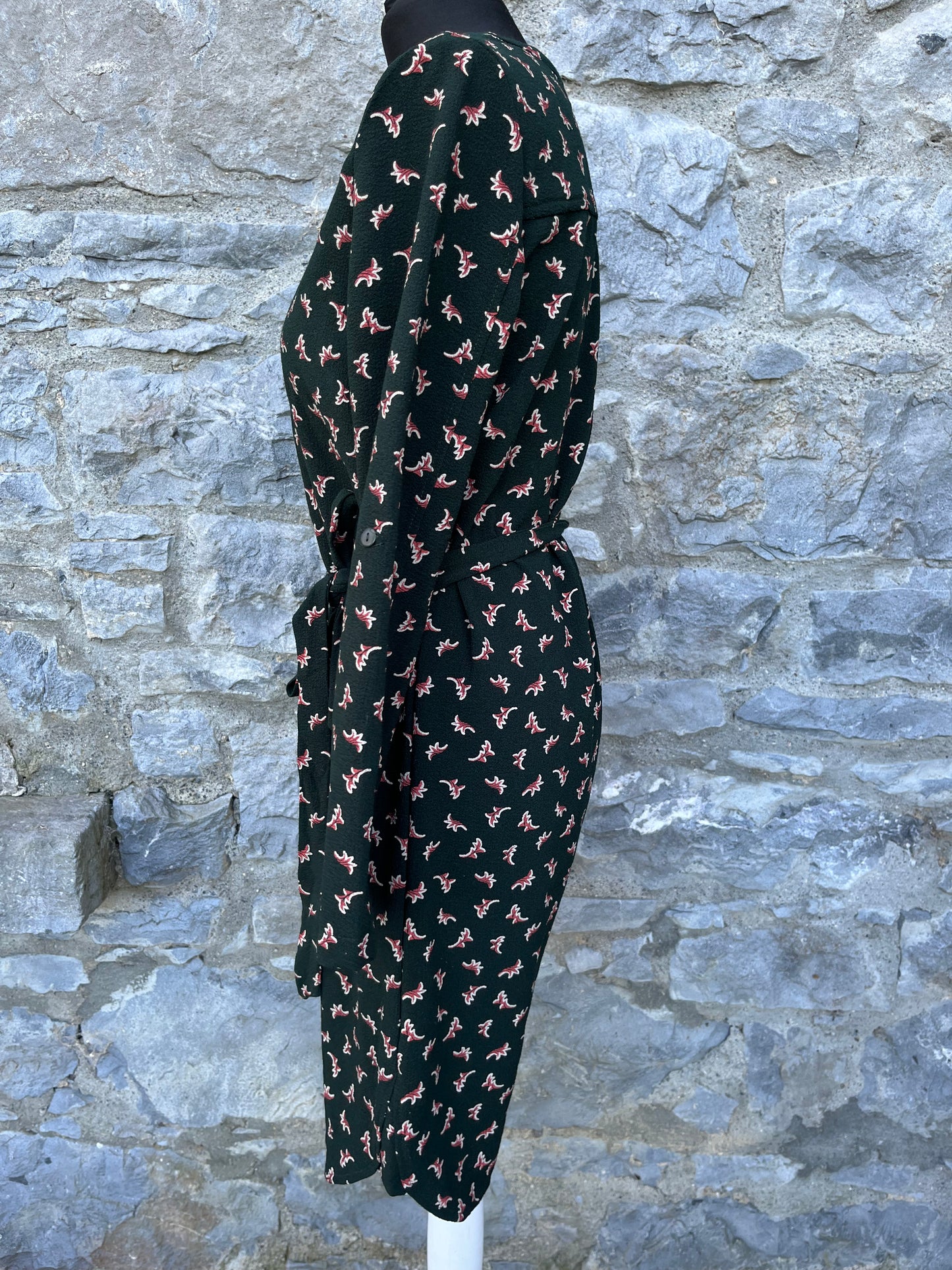 Green floral dress uk 10