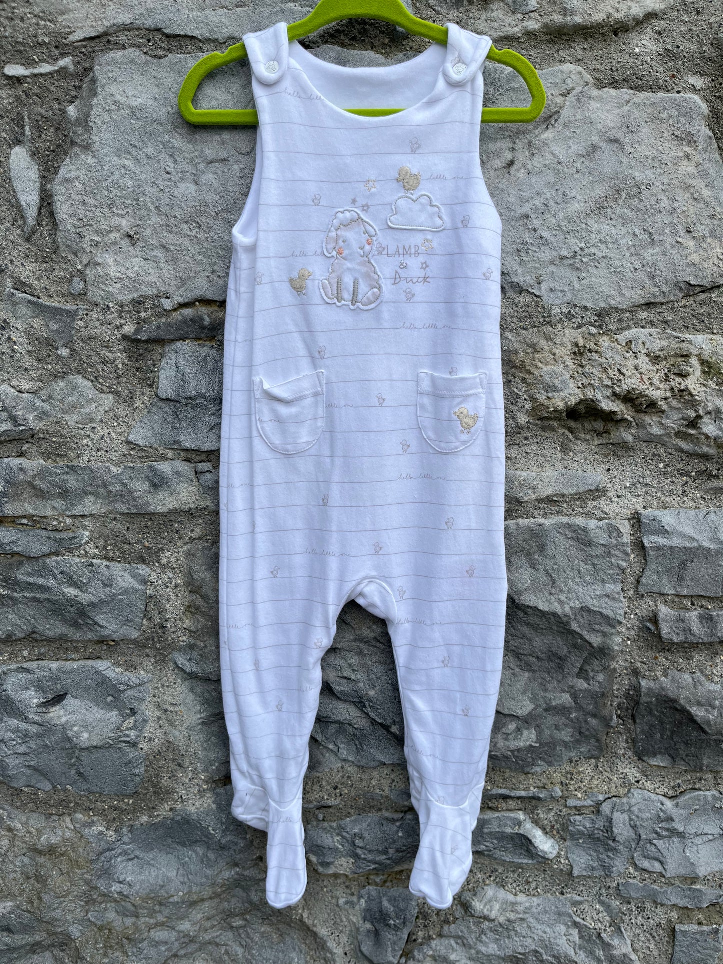 Lamb&duck dungarees 6-9m (68-74cm)