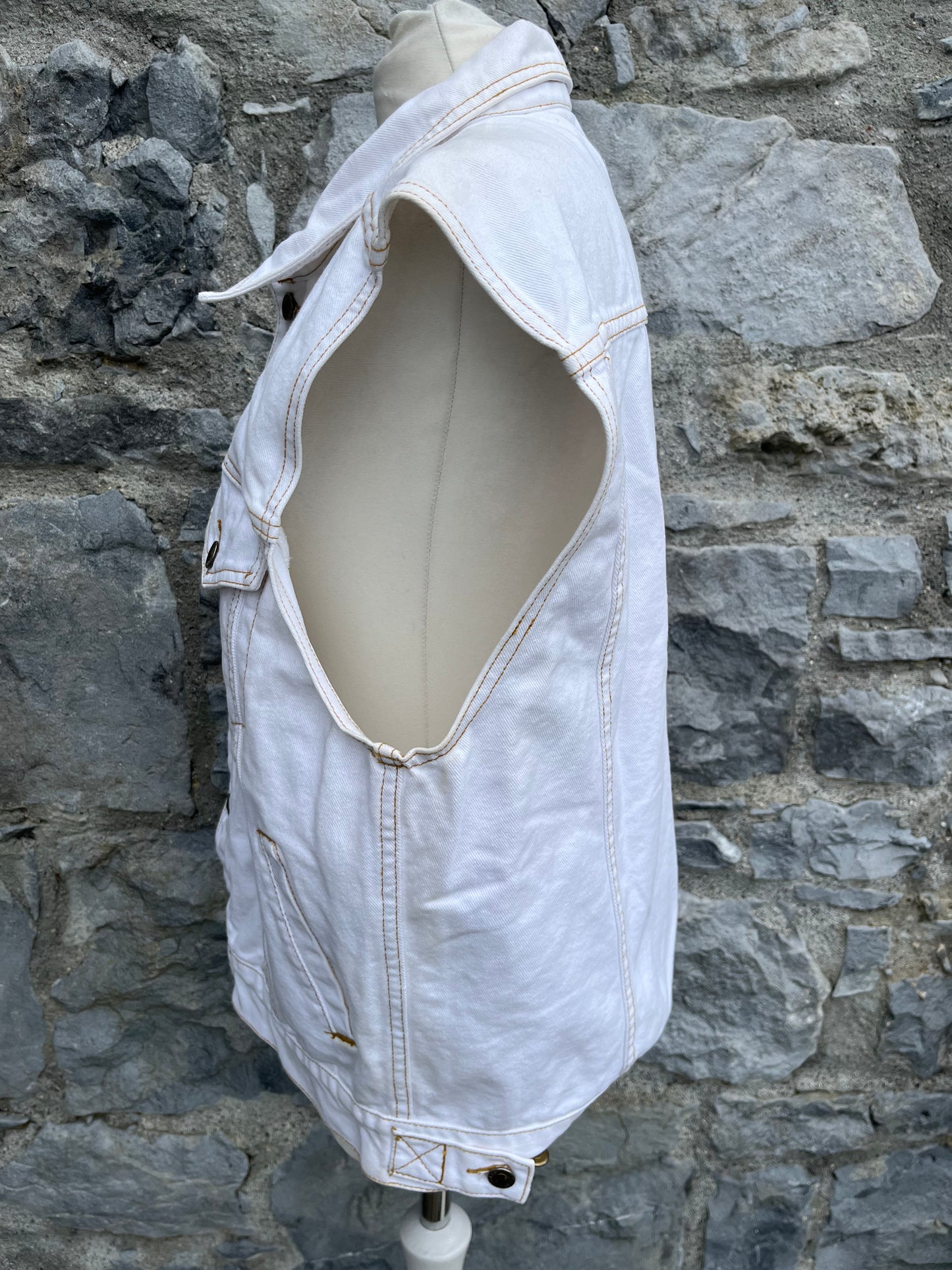 White denim gilet S/M