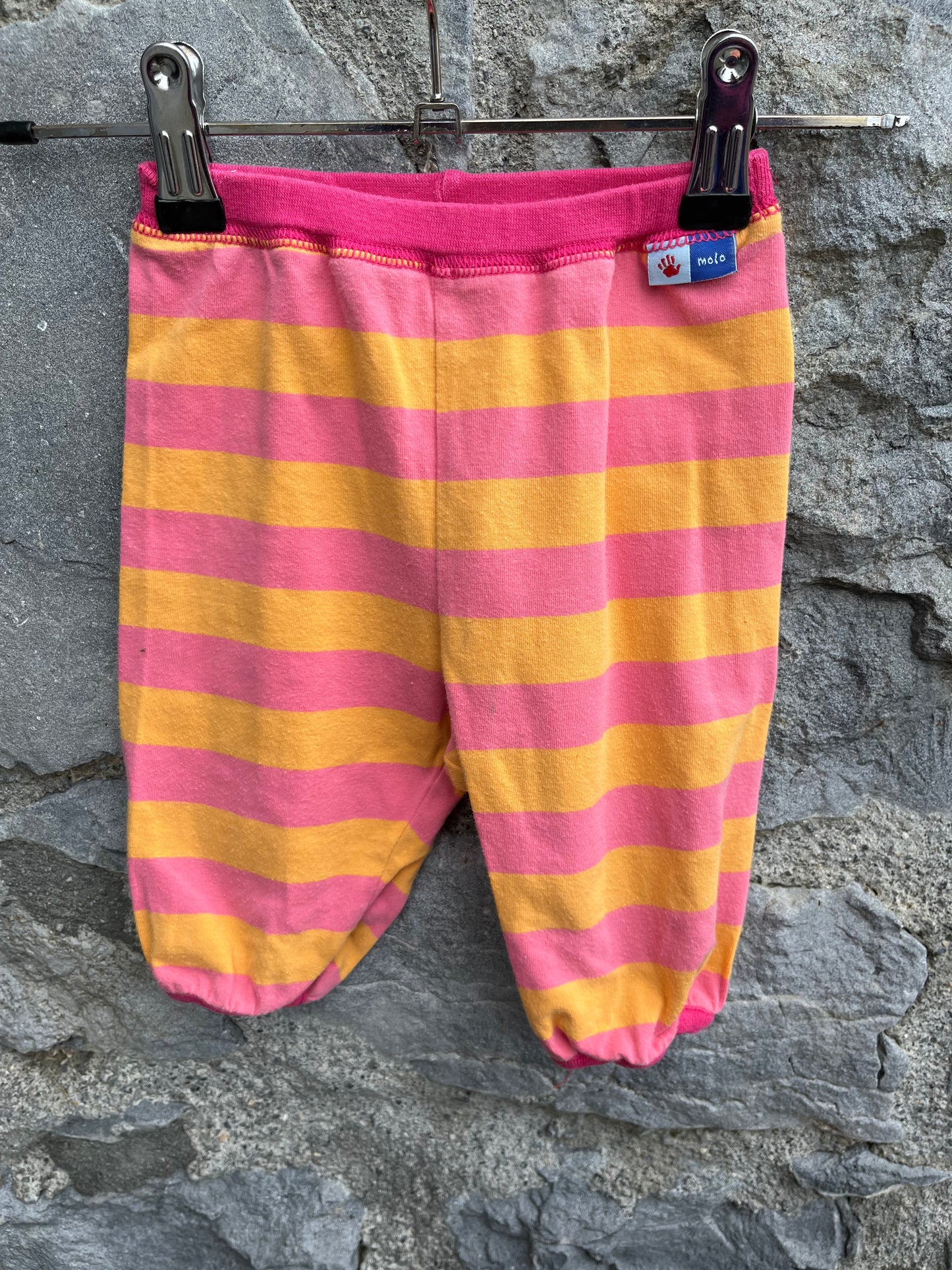 Orange&pink pants 3-6m (62-68cm)