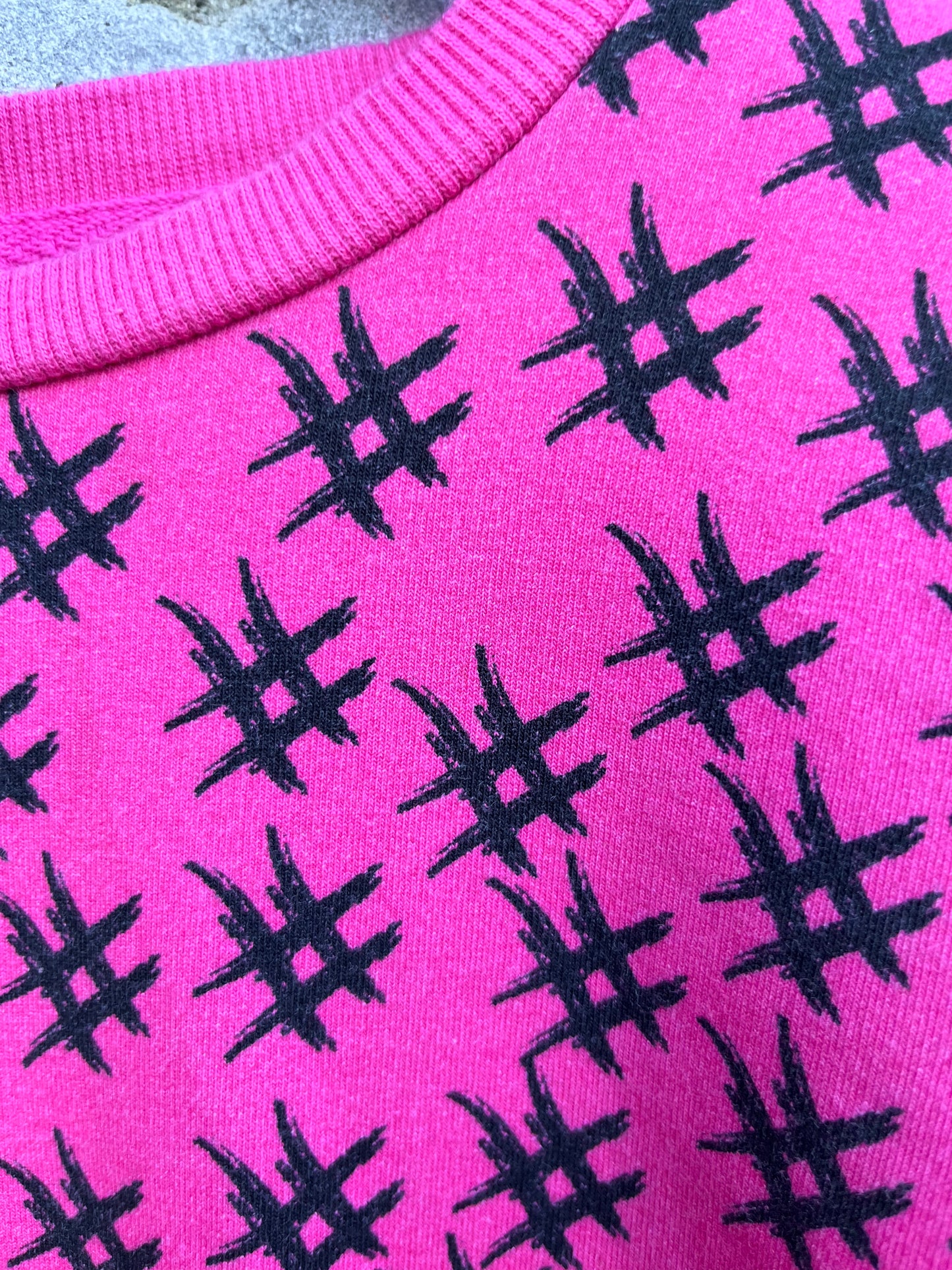 Pink sweatshirt 6-8y (116-128cm)