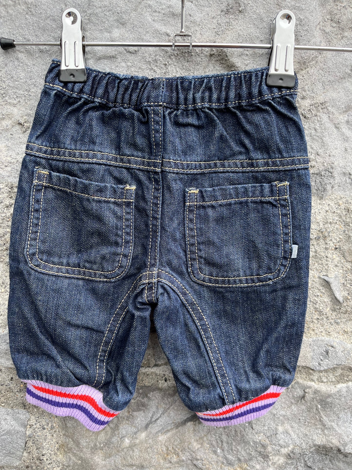 Denim baggy pants 0-1m (56cm)