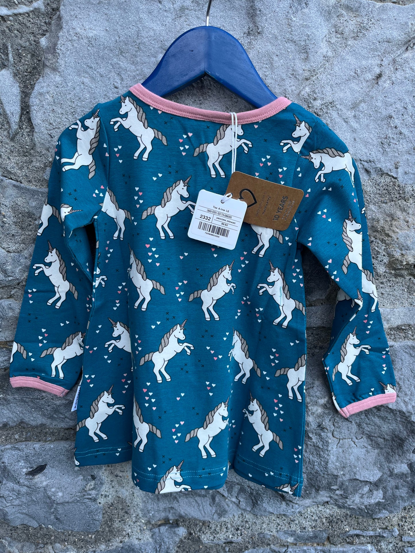 Unicorn A-line top 18-24m (86-92cm)