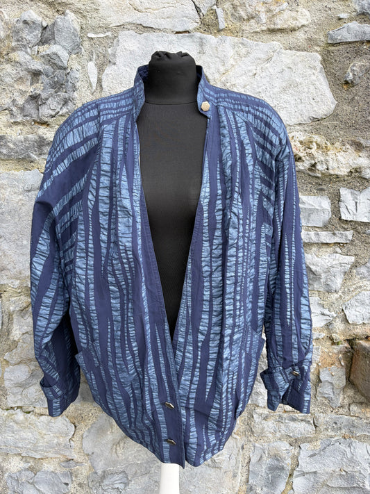 80s navy stripy blazer uk 12