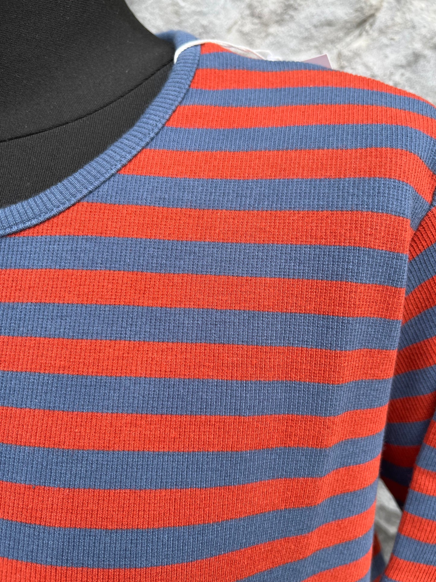 Blue&orange stripy dress uk 10-12