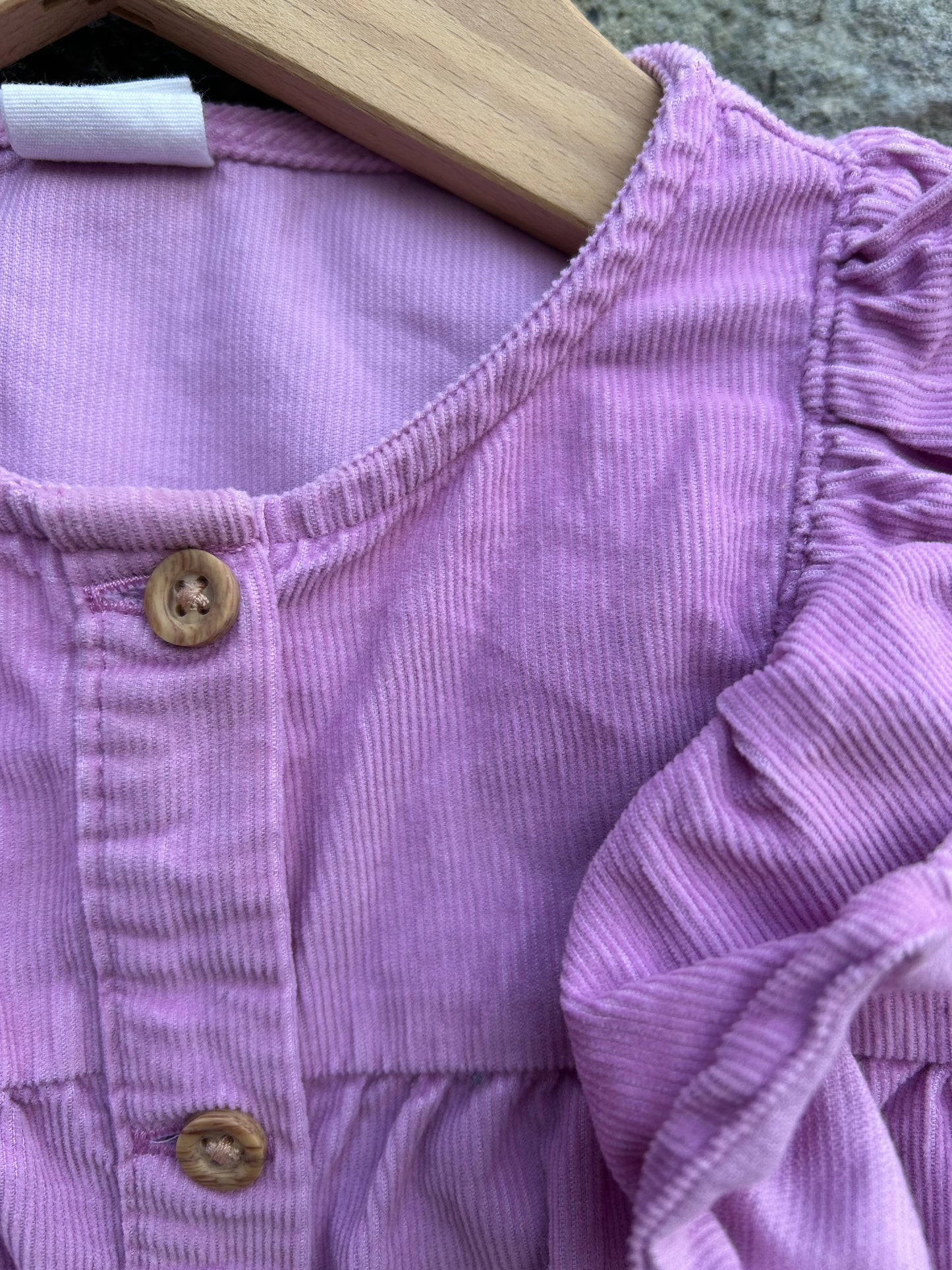 Pink ruffles cord blouse 2y (92cm)
