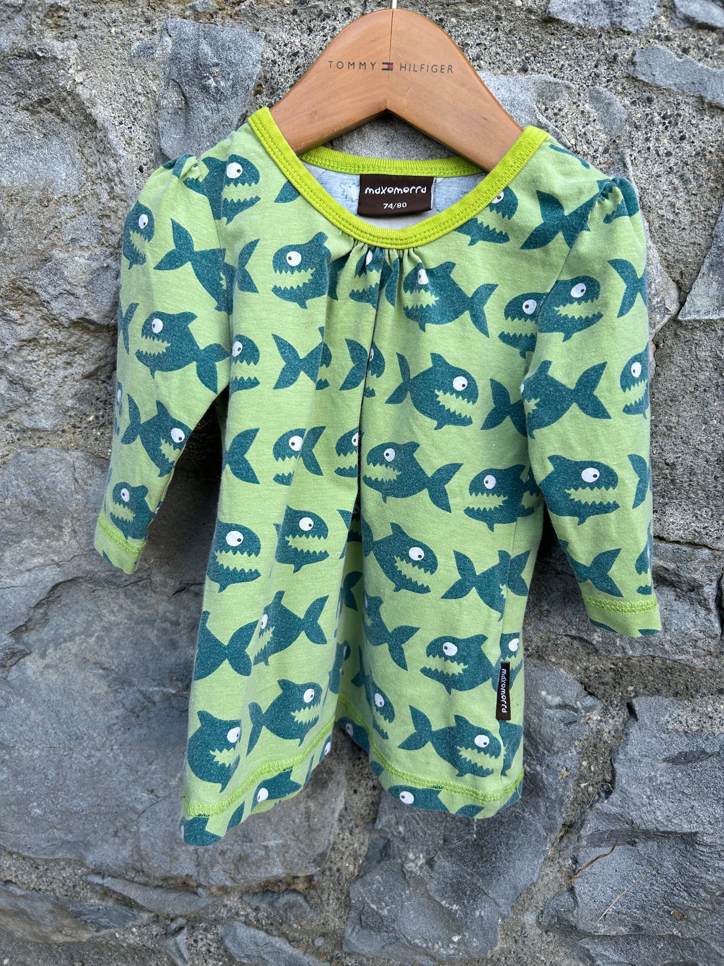 Piranha Green tunic  9-12m (74-80cm)