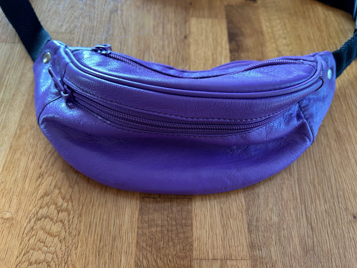 Purple bum bag