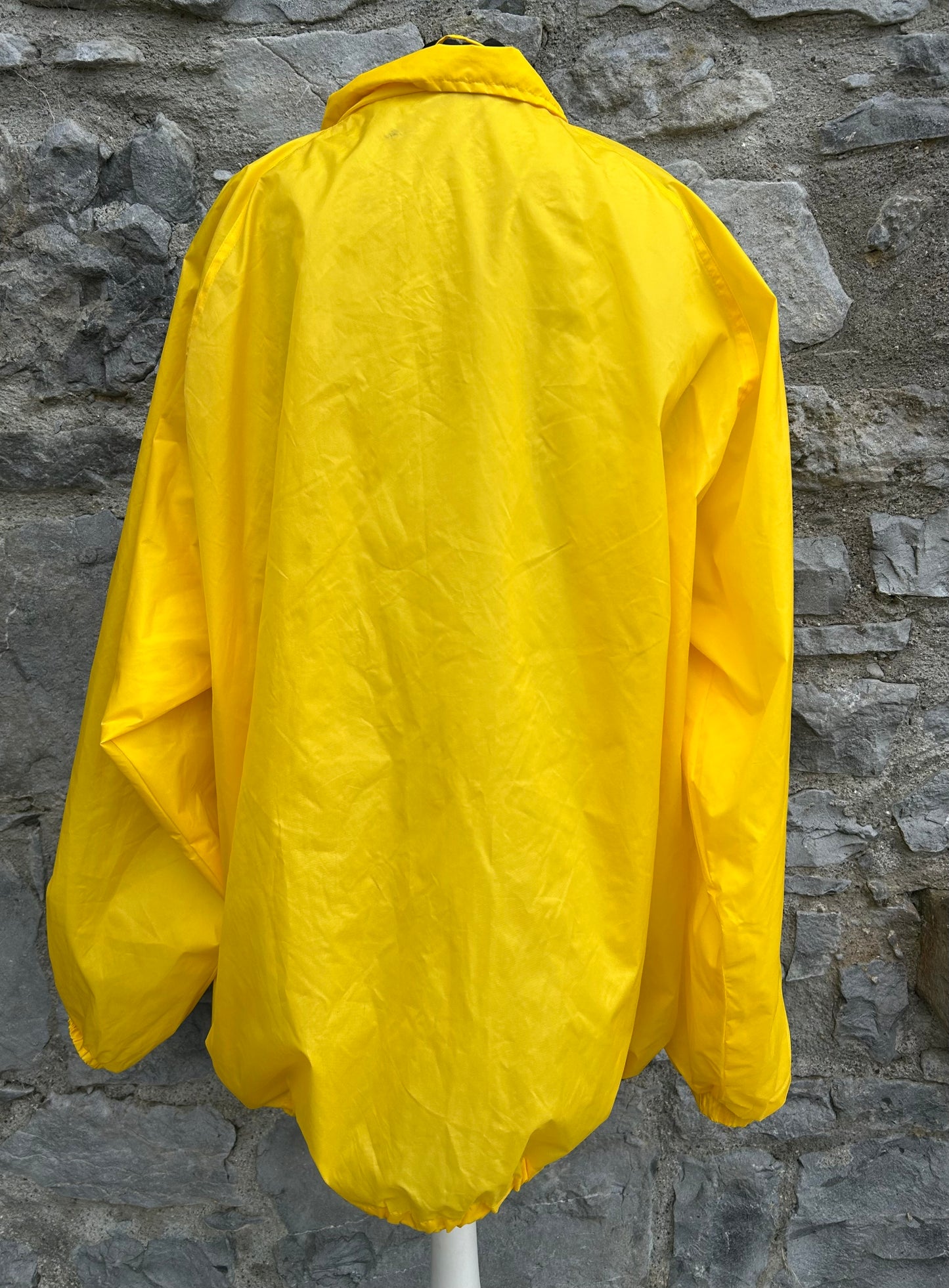 80s yellow waterproof jacket XL