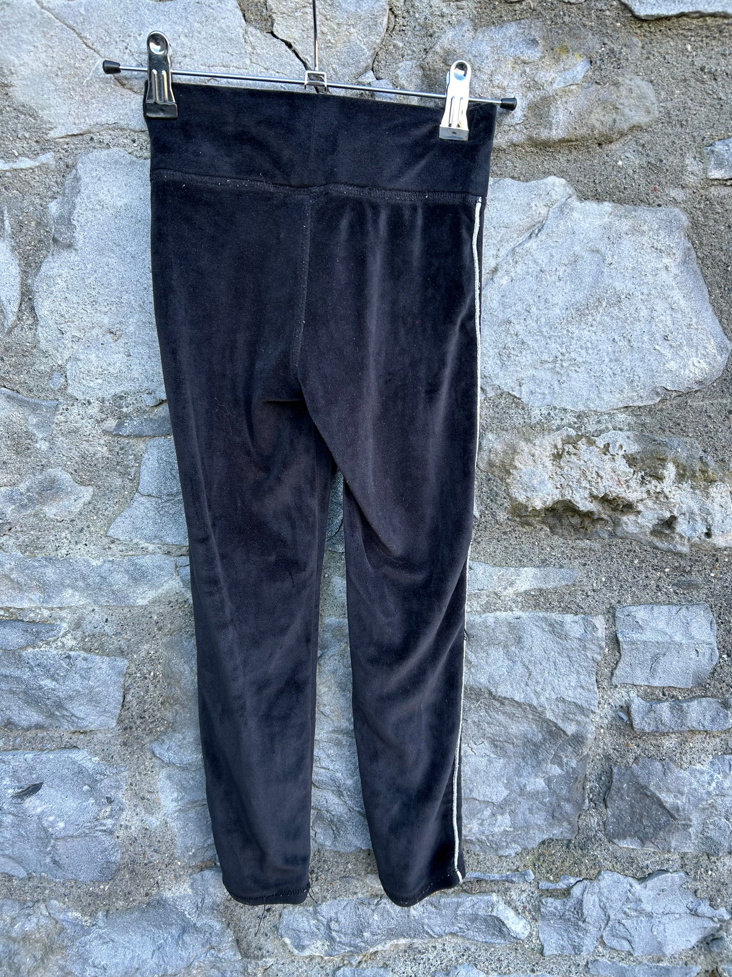 Navy velour leggings  5-6y (110-116cm)