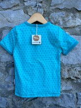 Load image into Gallery viewer, Turquoise stars T-shirt  18-24m (86-92cm)
