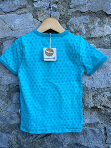 Turquoise stars T-shirt  18-24m (86-92cm)