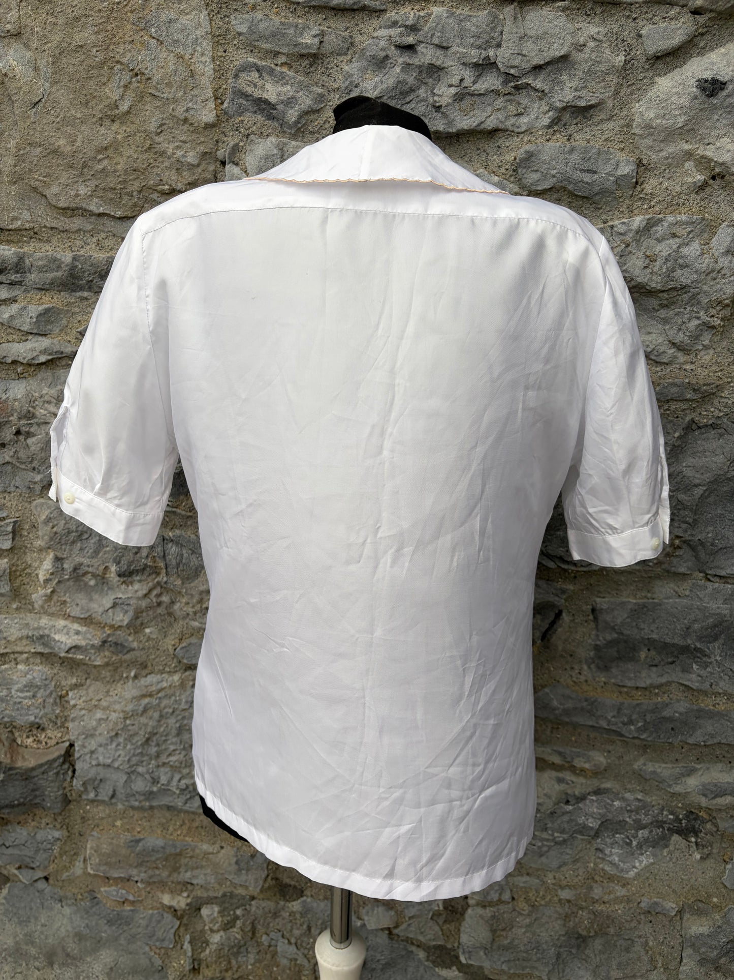 80s Ivory blouse uk 10-12