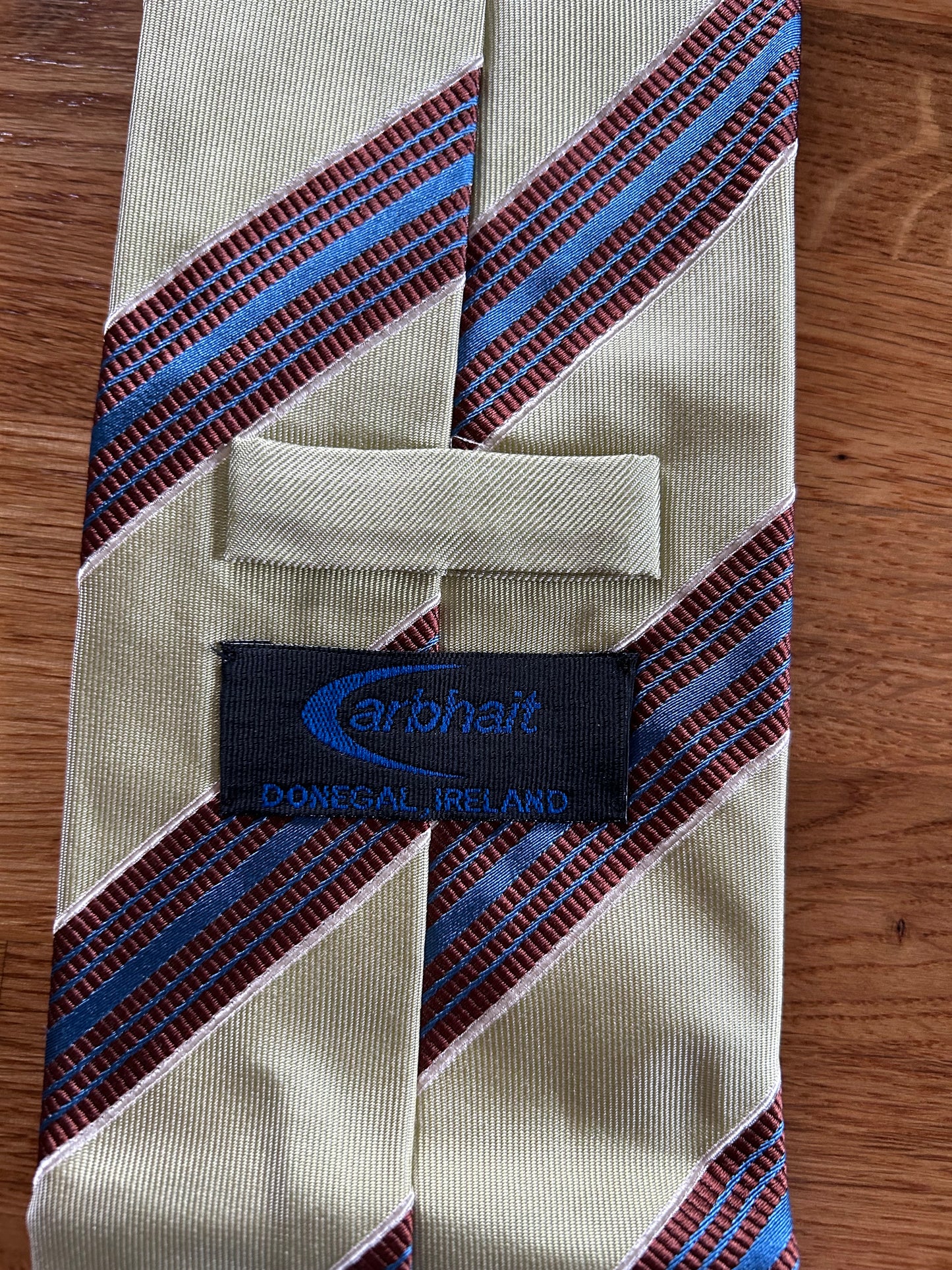 Lightgreen&bluestripy tie