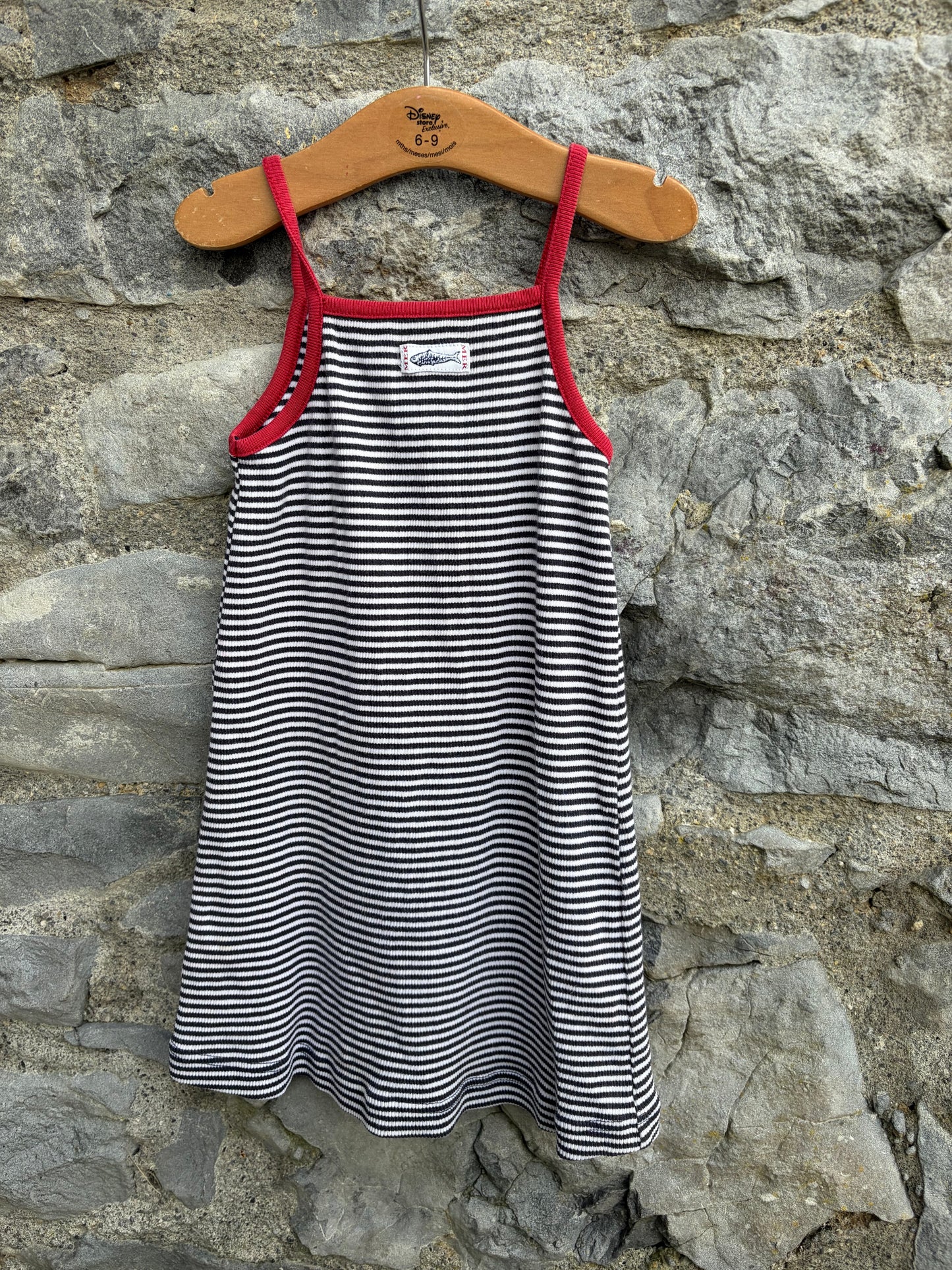 Black&white stripy dress 4-5y (104-110cm)