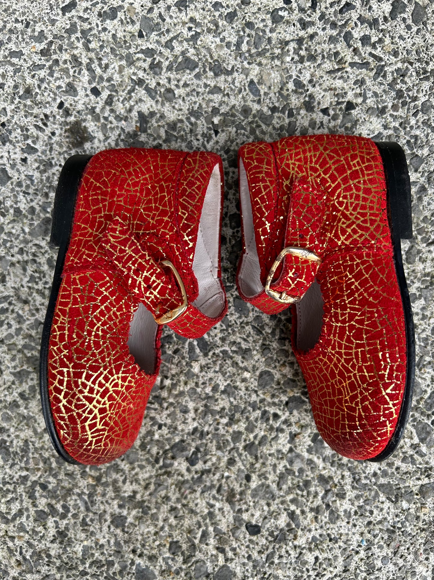 Red&gold shoes  uk 5 (eu 21)