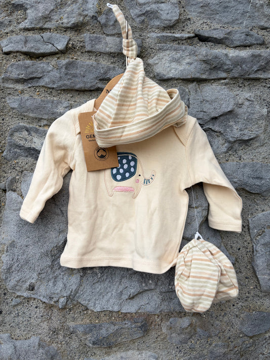 Elephant cream set  0-1m (50-56cm)