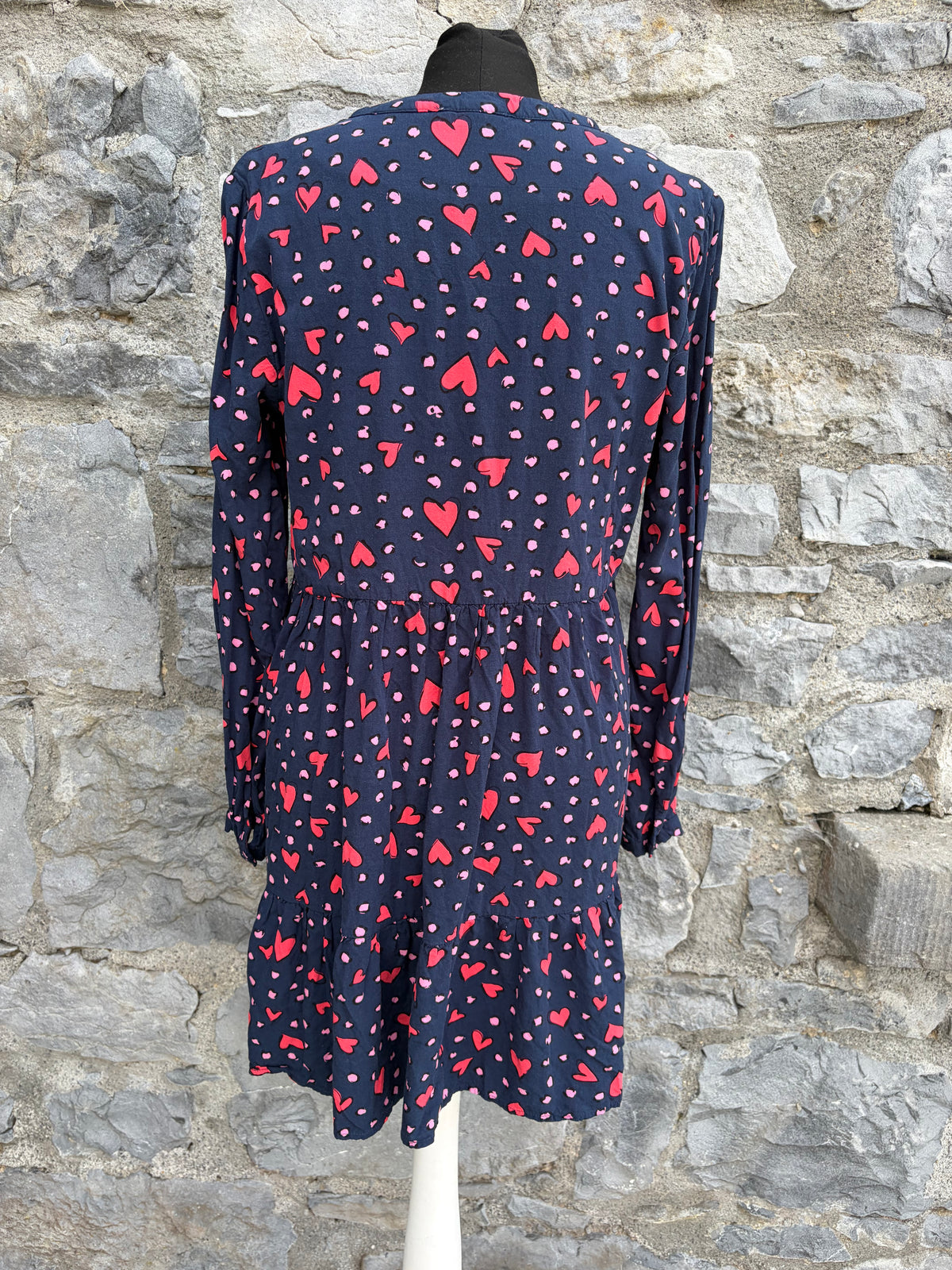 Hearts navy Thea Smock Dress uk 10
