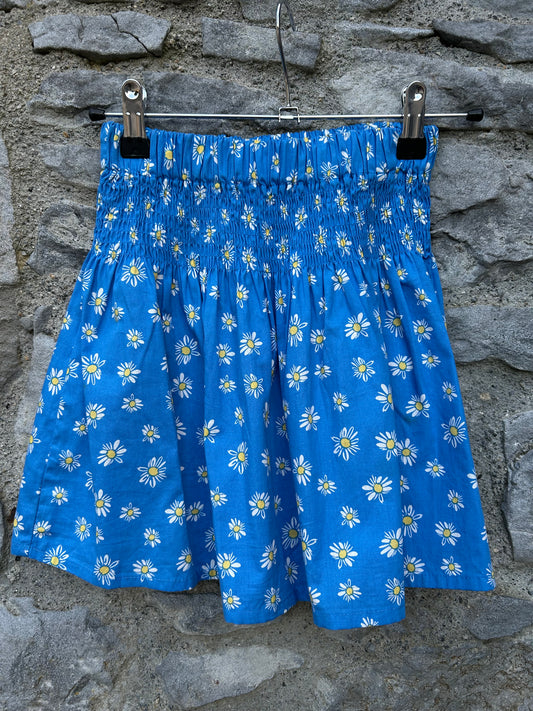 Daisies blue skirt  7-8y (122-128cm)
