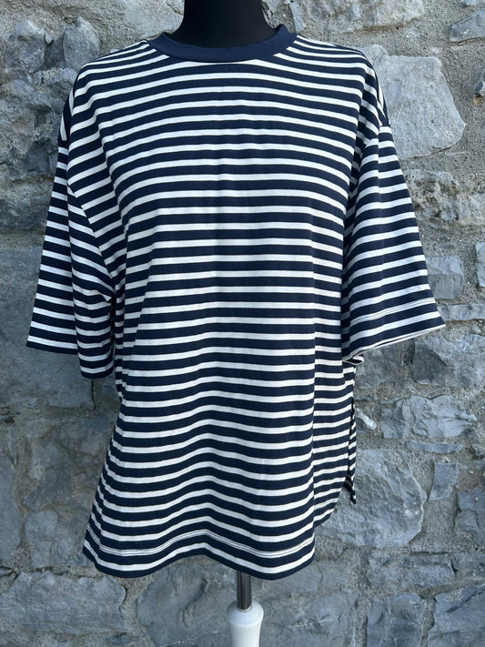 Navy stripy top uk 12-14