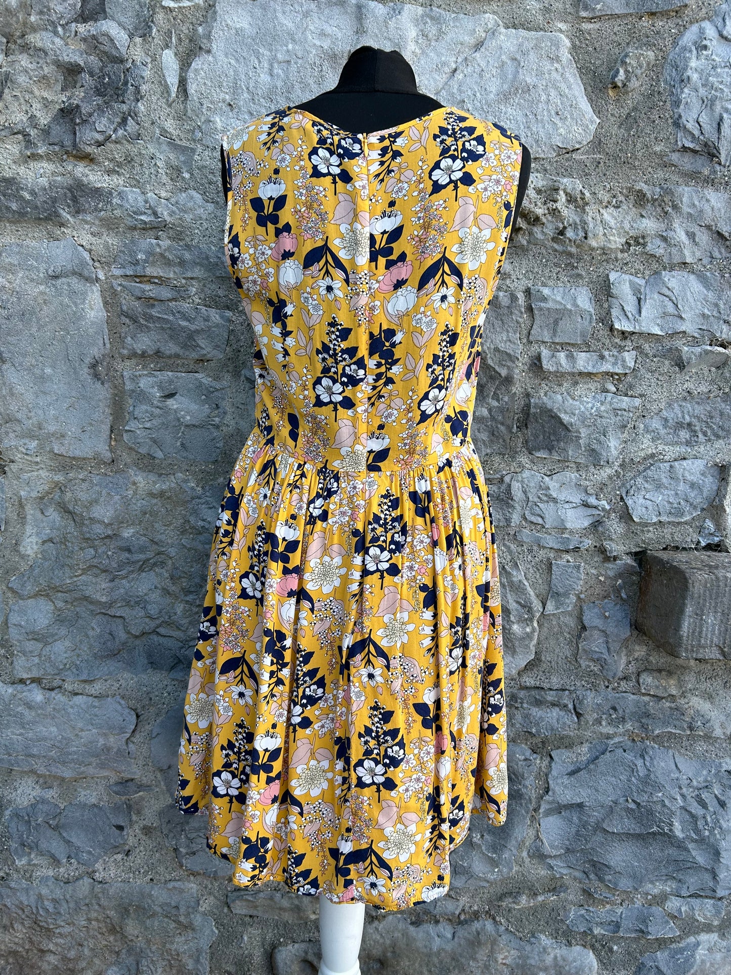 Yellow floral dress uk 10