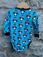 Load image into Gallery viewer, Blue penguin vest   3-6m (62-68cm)
