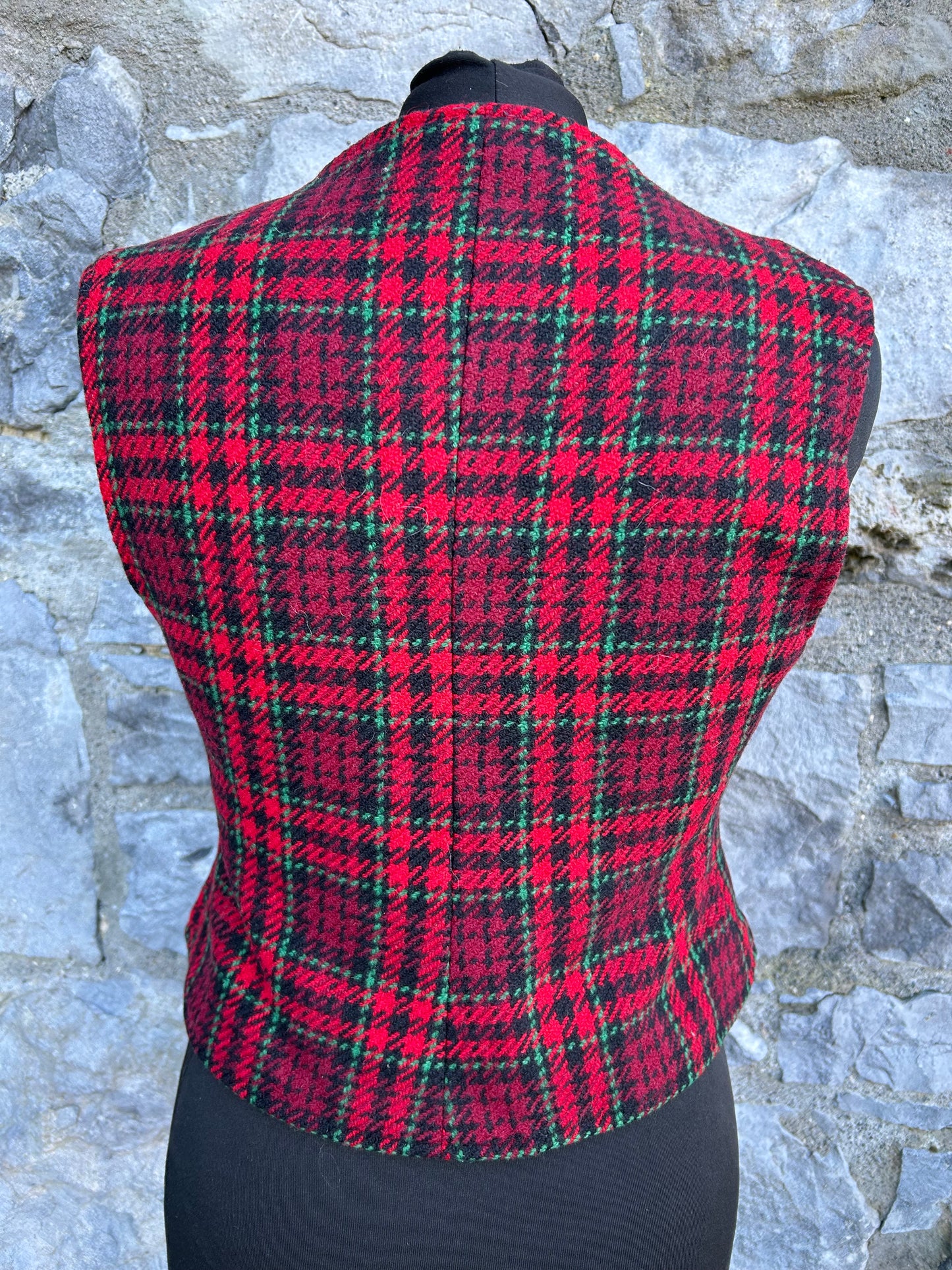 80s tartan waistcoat uk 8