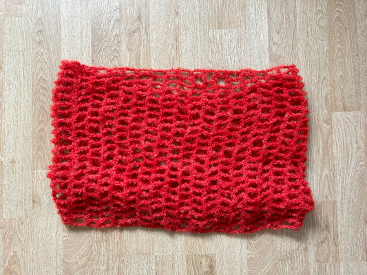 Orange tube scarf